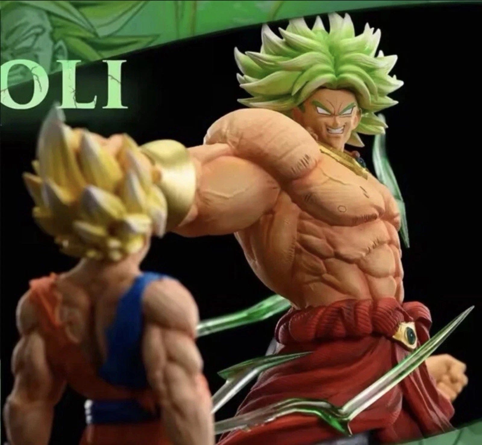 My Store Dragon Ball Z Broly vs Goku Figure – 8" Collectible Anime Battle Statue with Box