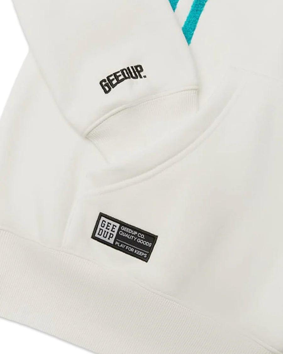 Geedup x Foot Locker Handstyle Hoodie White Aqua Turbo Green