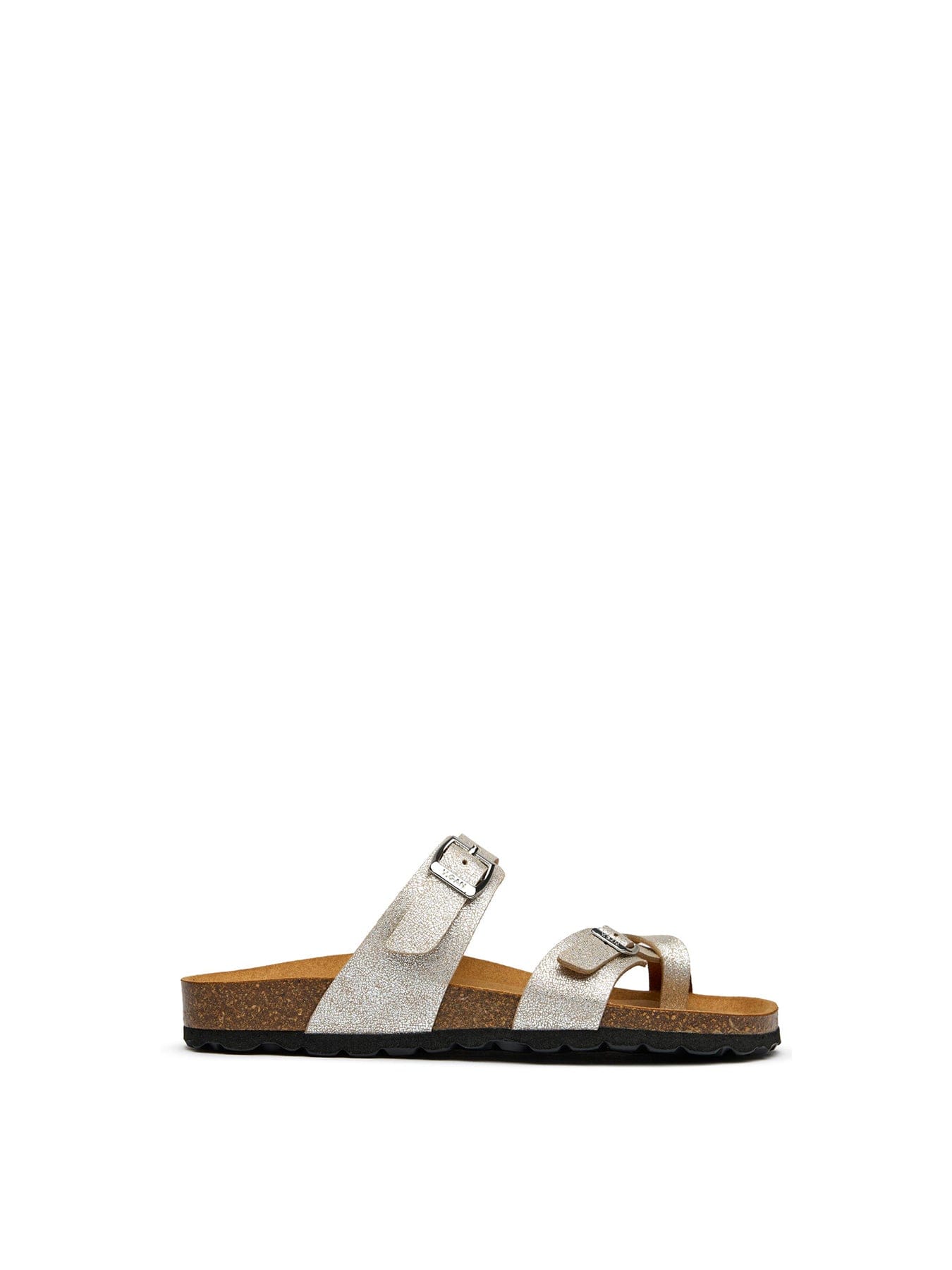 V.gan Garlic Comfort Footbed Sandals Silver