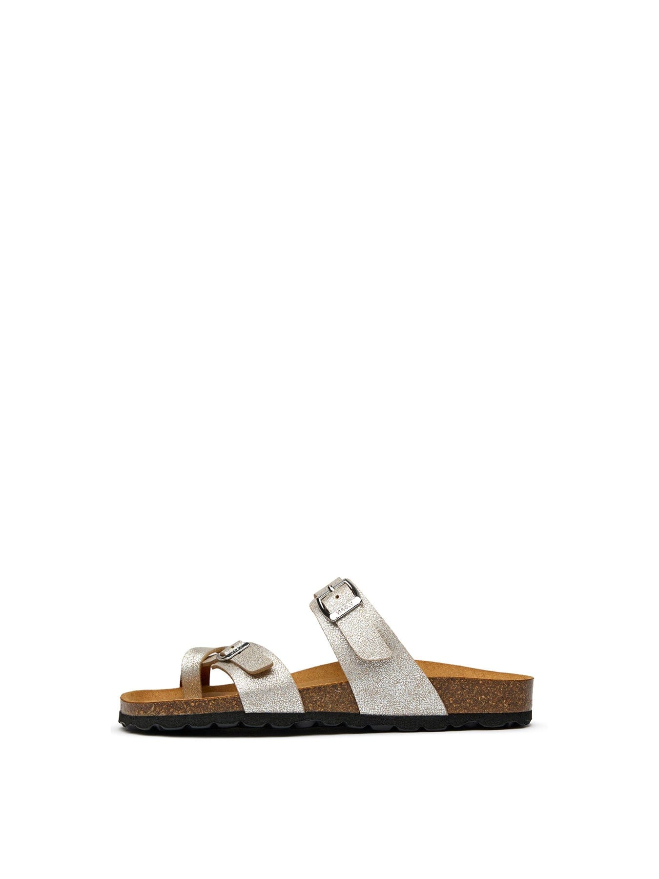 V.gan Garlic Comfort Footbed Sandals Silver