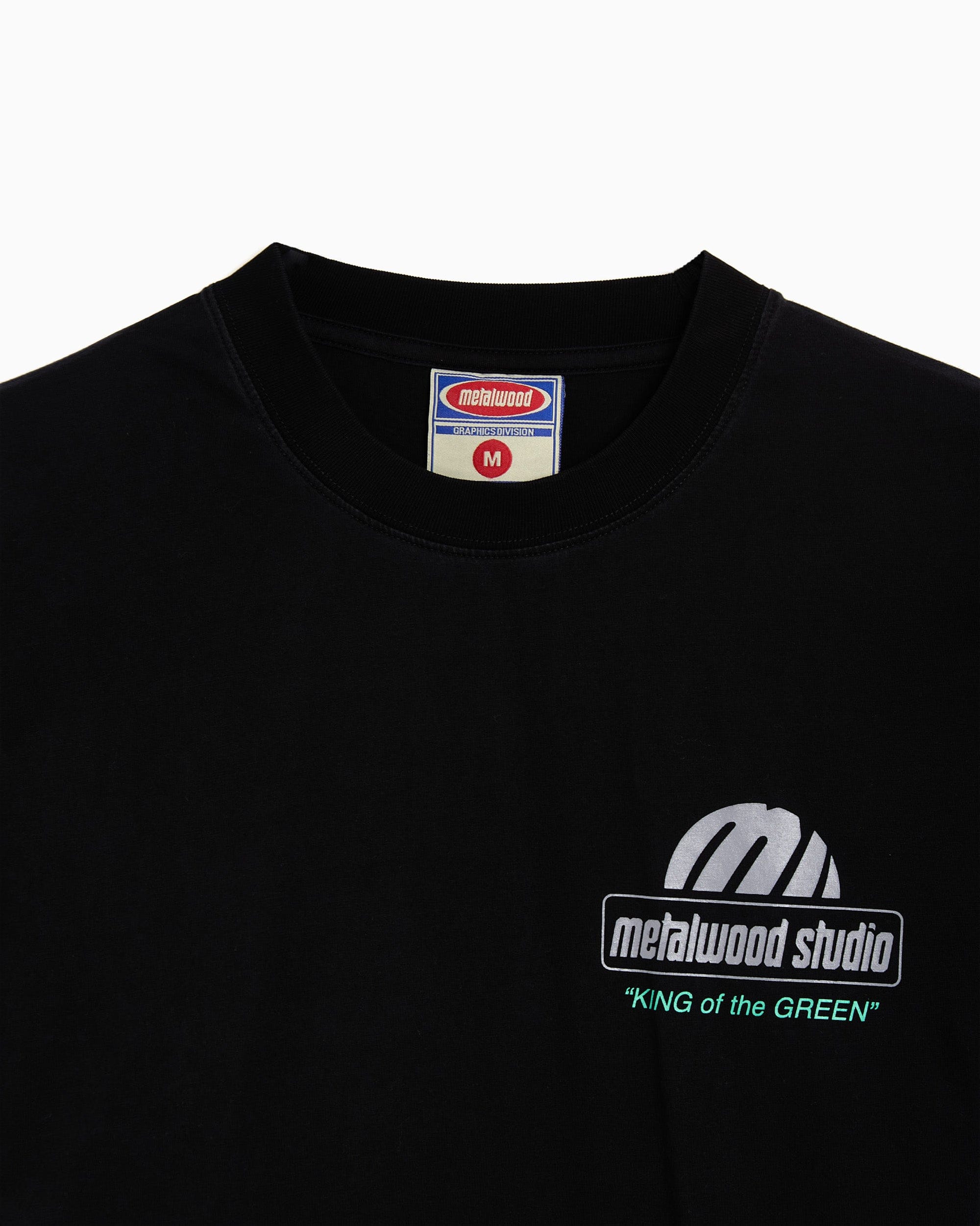 Metalwood Camiseta con gráfico Metalwood King of the Greens para hombre