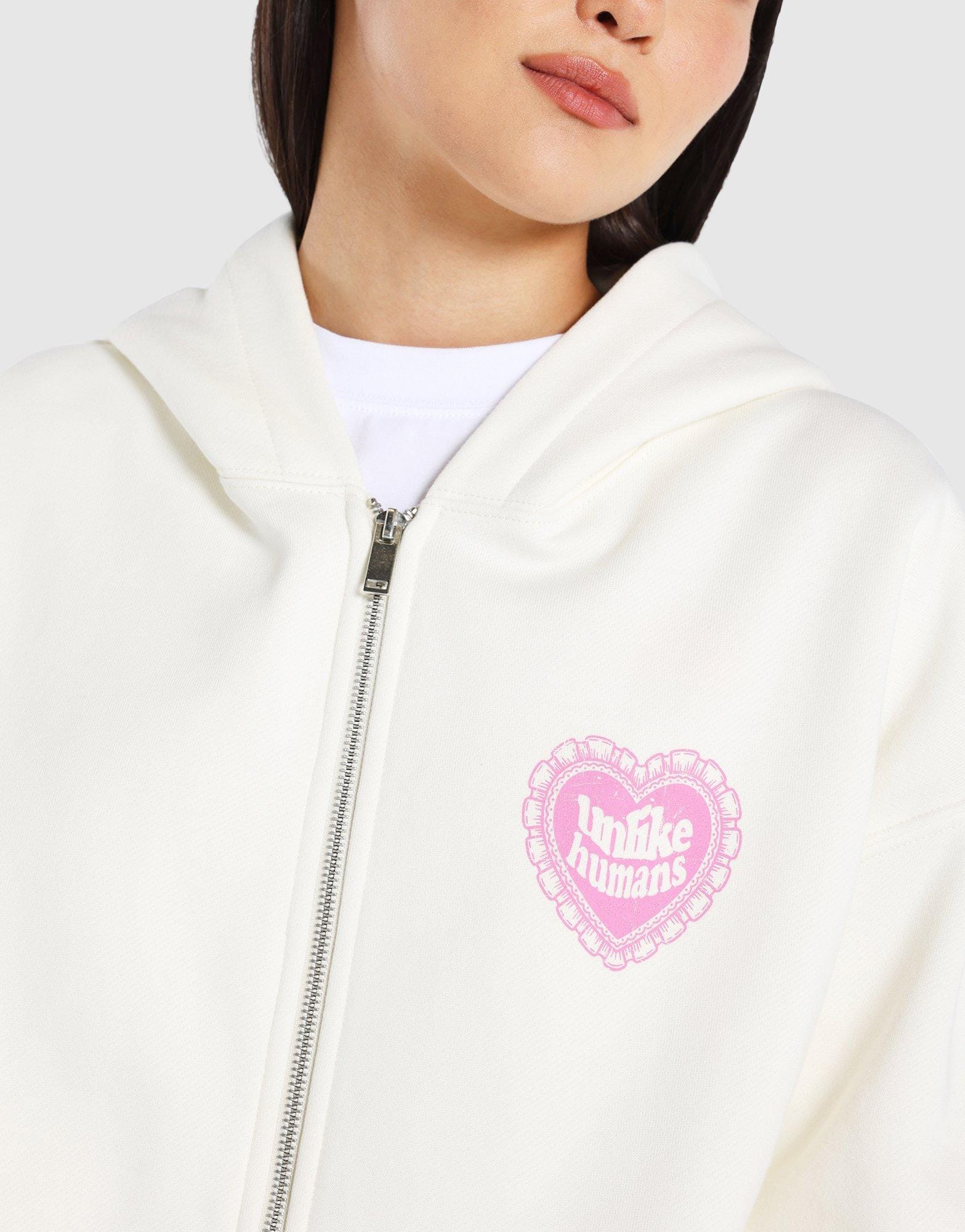 Unlike Humans Close Full - Zip Hoodie