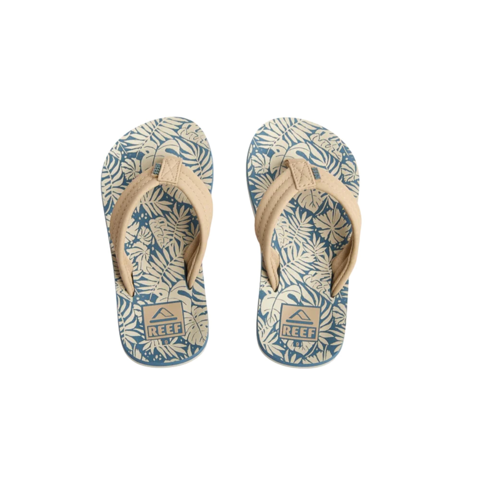Reef Ahi Blue / Tan Palm CJ6626 Pre - School