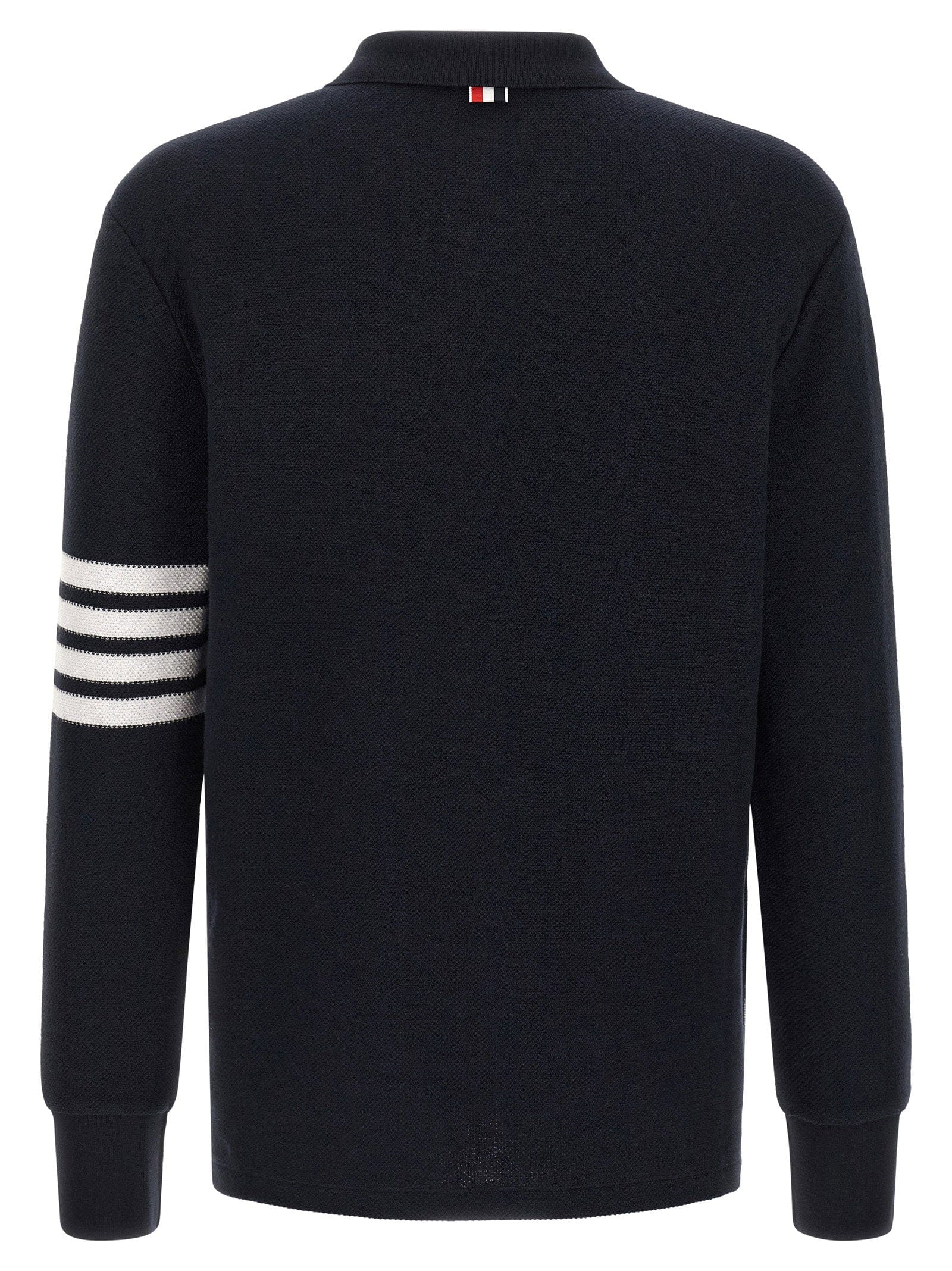 Thom Browne 4 - Bar Stripe Polo Shirt — Black