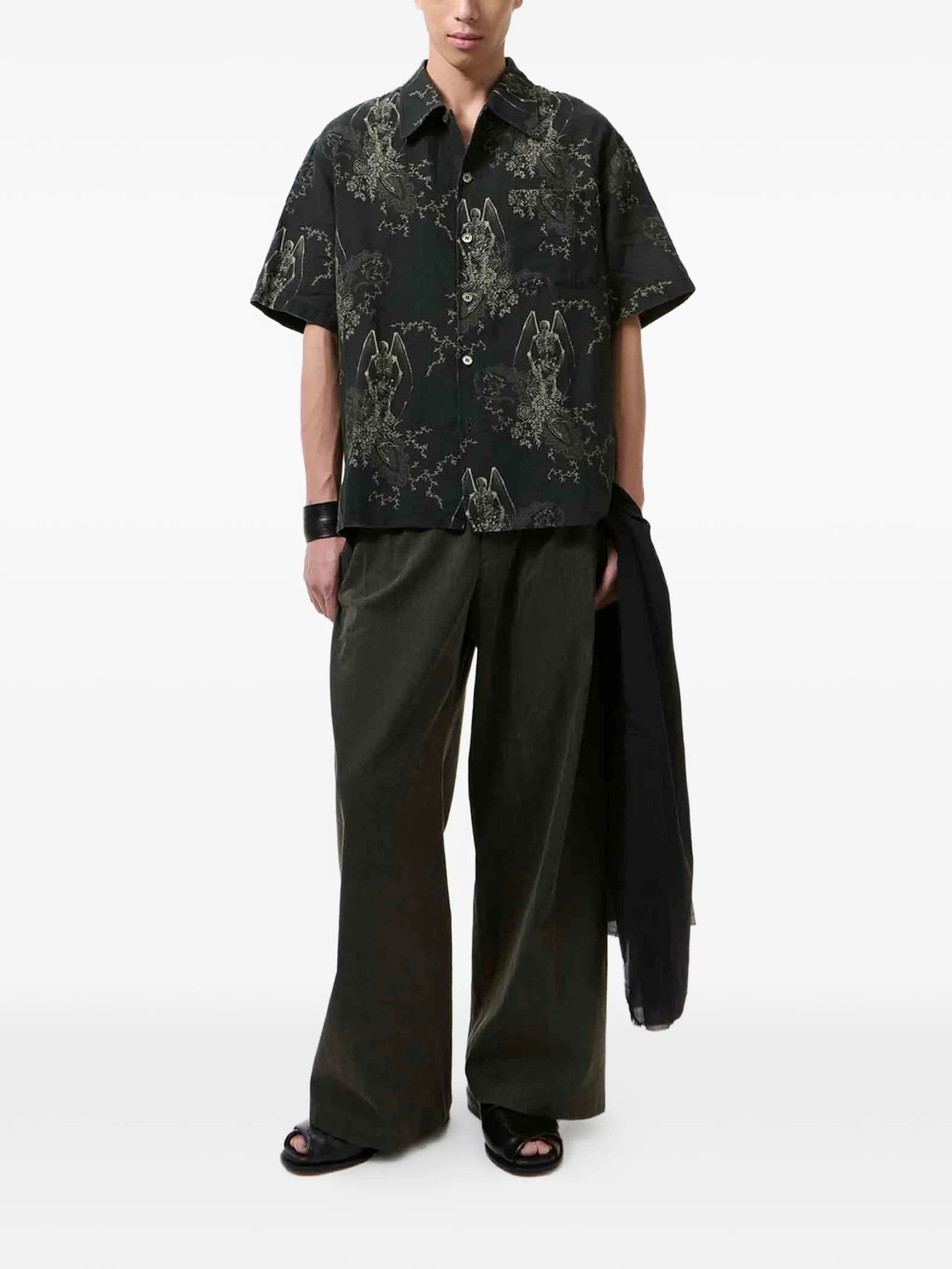 OUR Legacy patterned short - sleeve shirt