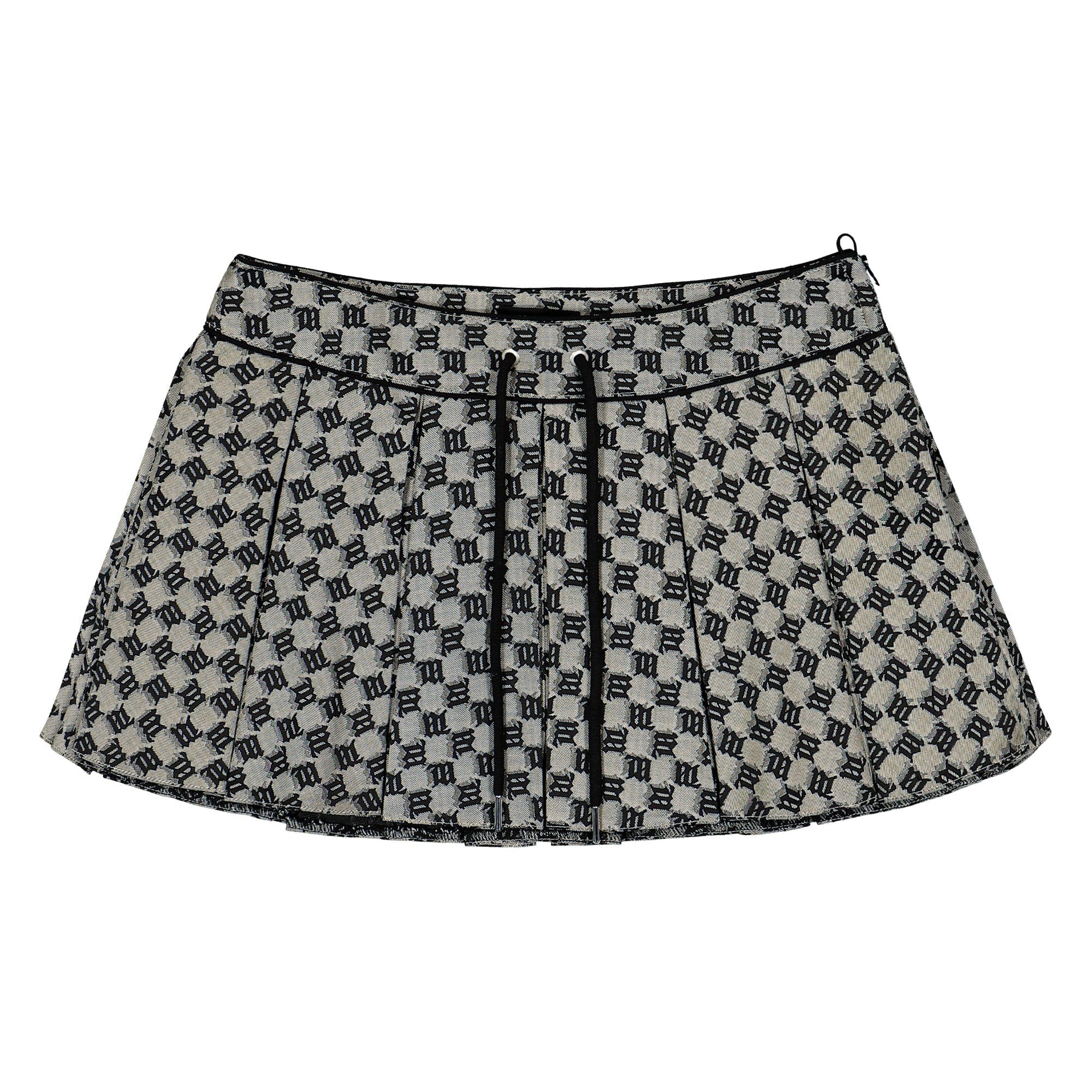 Misbhv Monogram Jacquard Canvas Mini Skirt