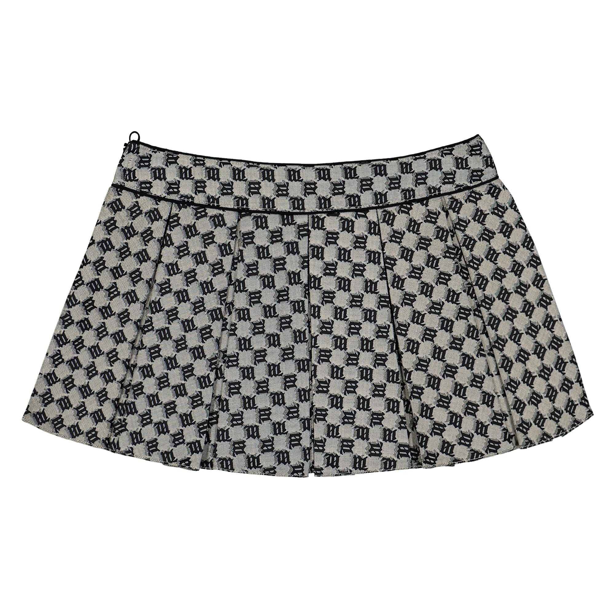 Misbhv Monogram Jacquard Canvas Mini Skirt