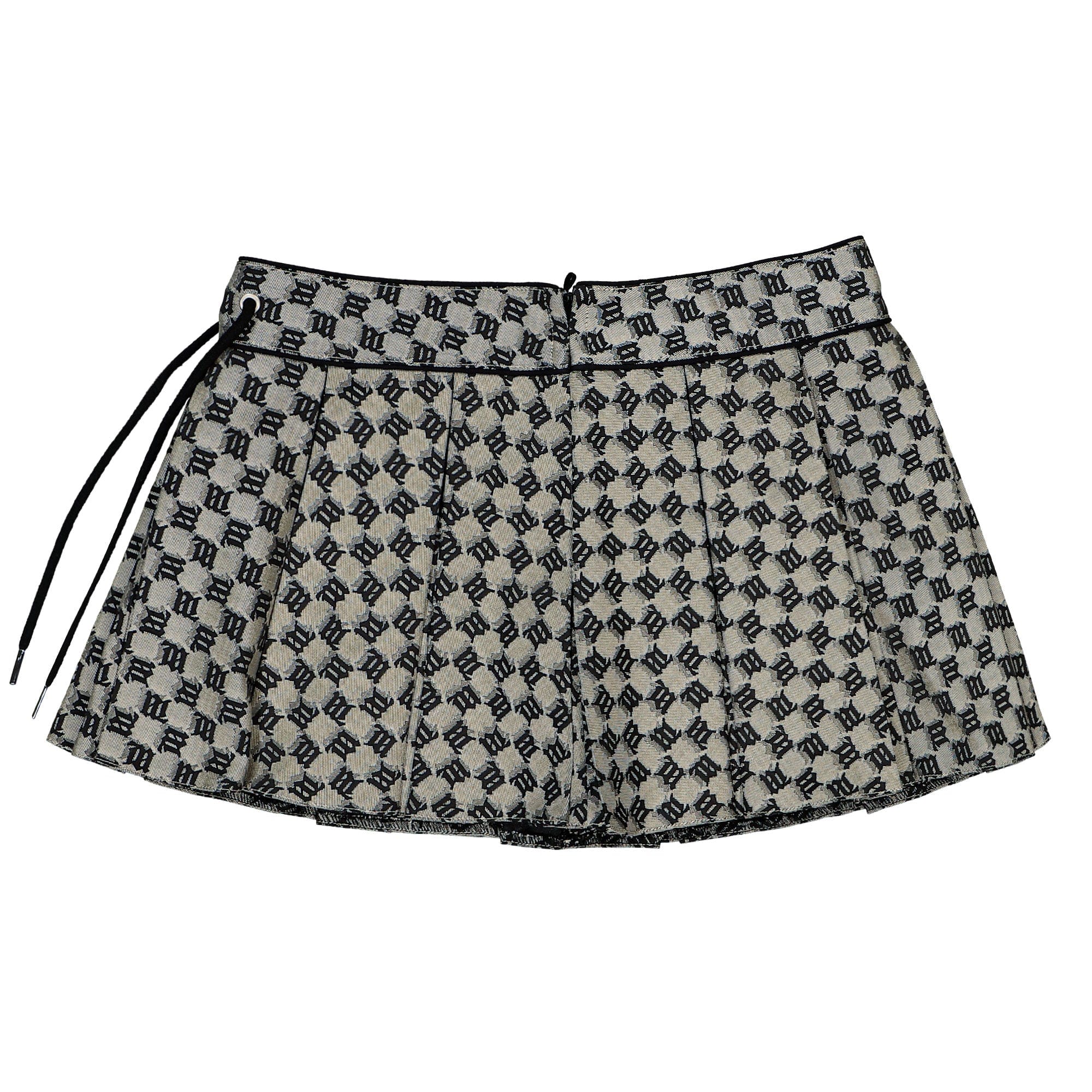 Misbhv Monogram Jacquard Canvas Mini Skirt