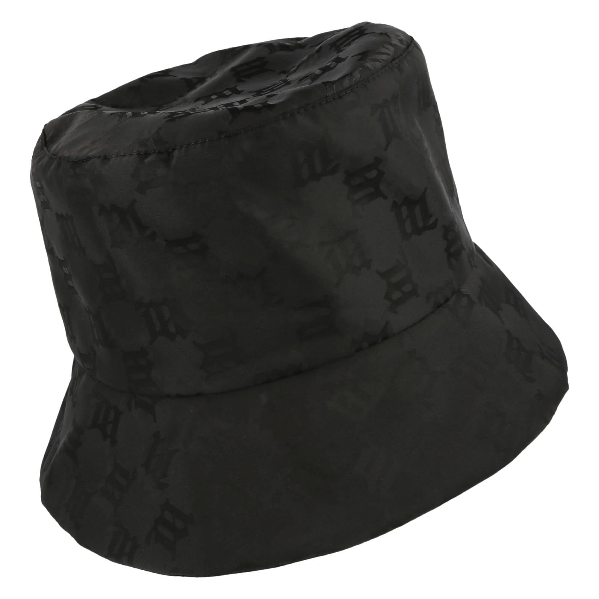 Misbhv Nylon Monogram Bucket Hat Black