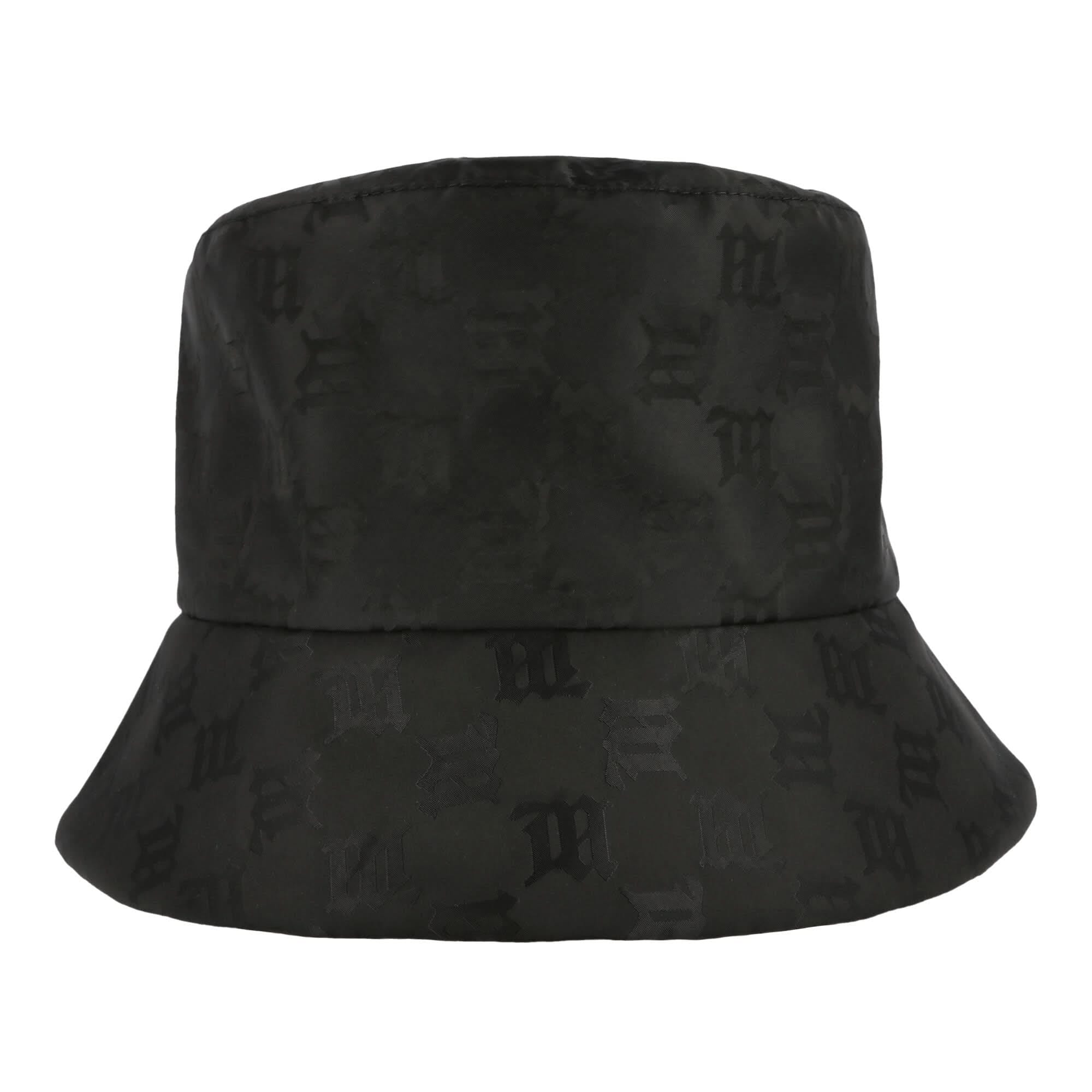 Misbhv Nylon Monogram Bucket Hat Black