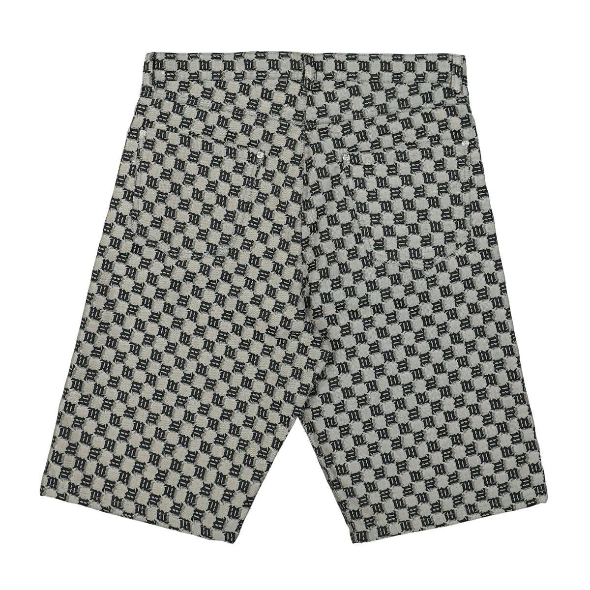 Misbhv Jacquard Canvas Monogram Shorts