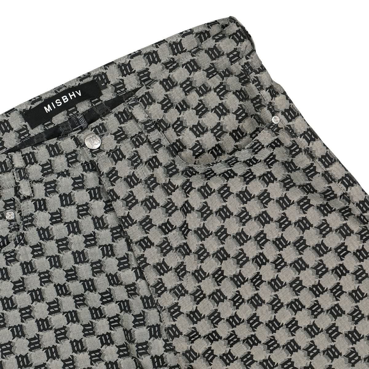 Misbhv Jacquard Canvas Monogram Shorts