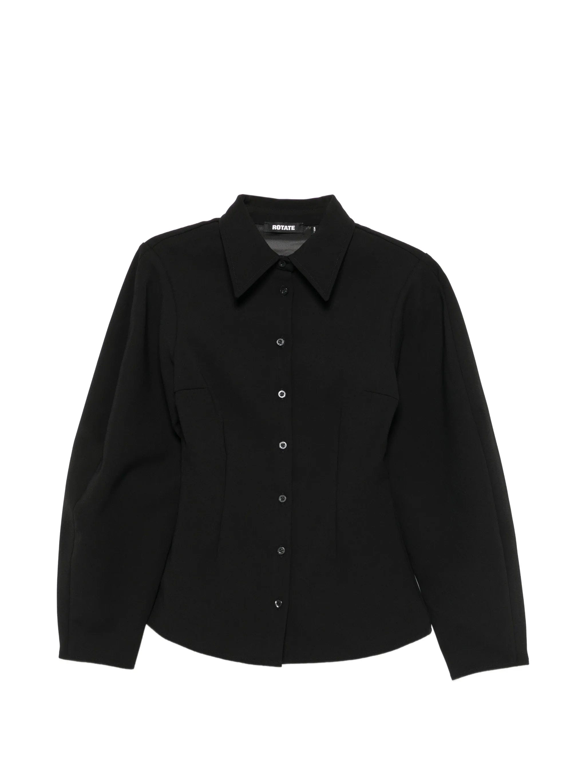 Rotate Birger Christensen fitted puff - sleeve shirt