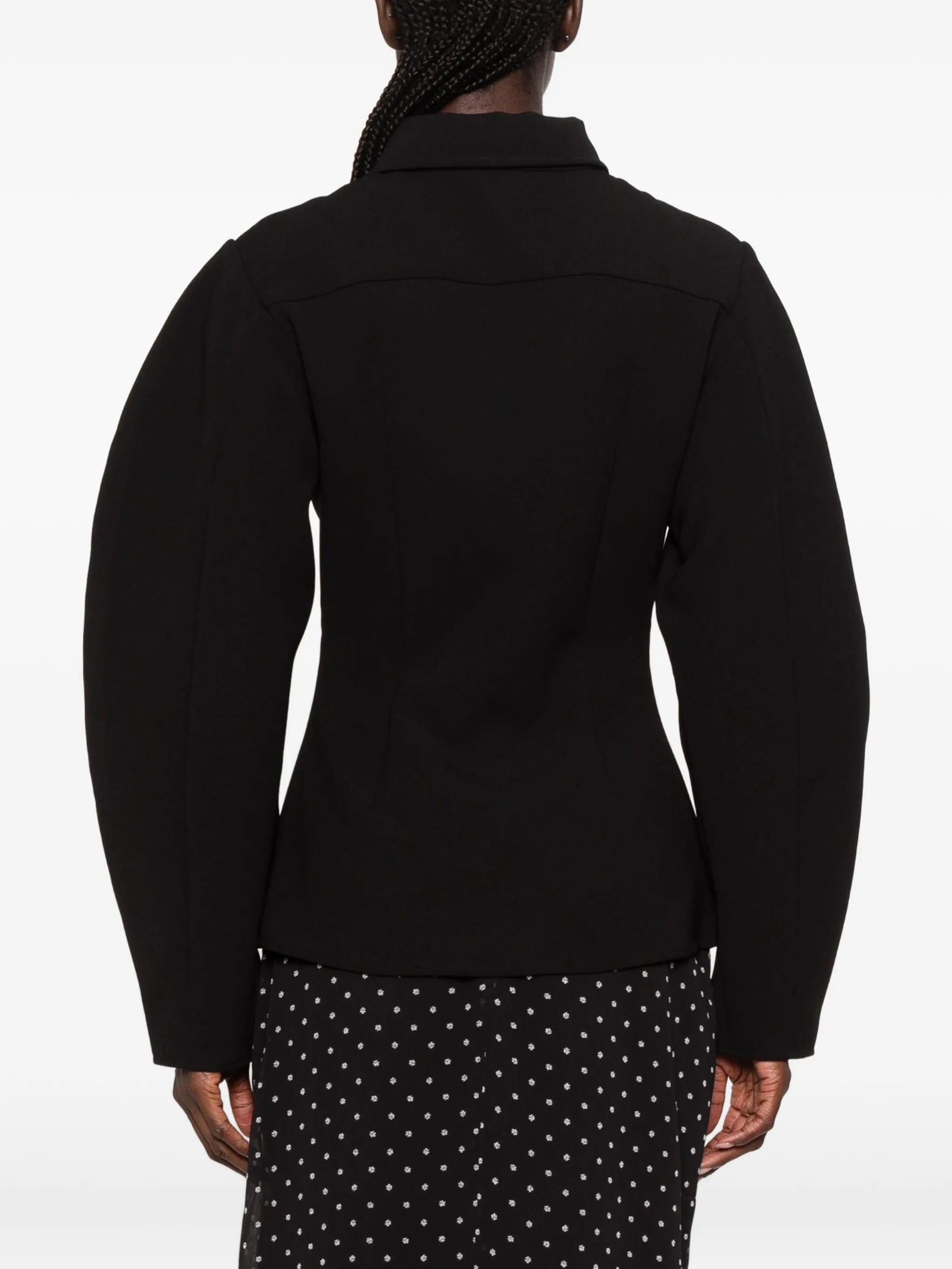 Rotate Birger Christensen fitted puff - sleeve shirt