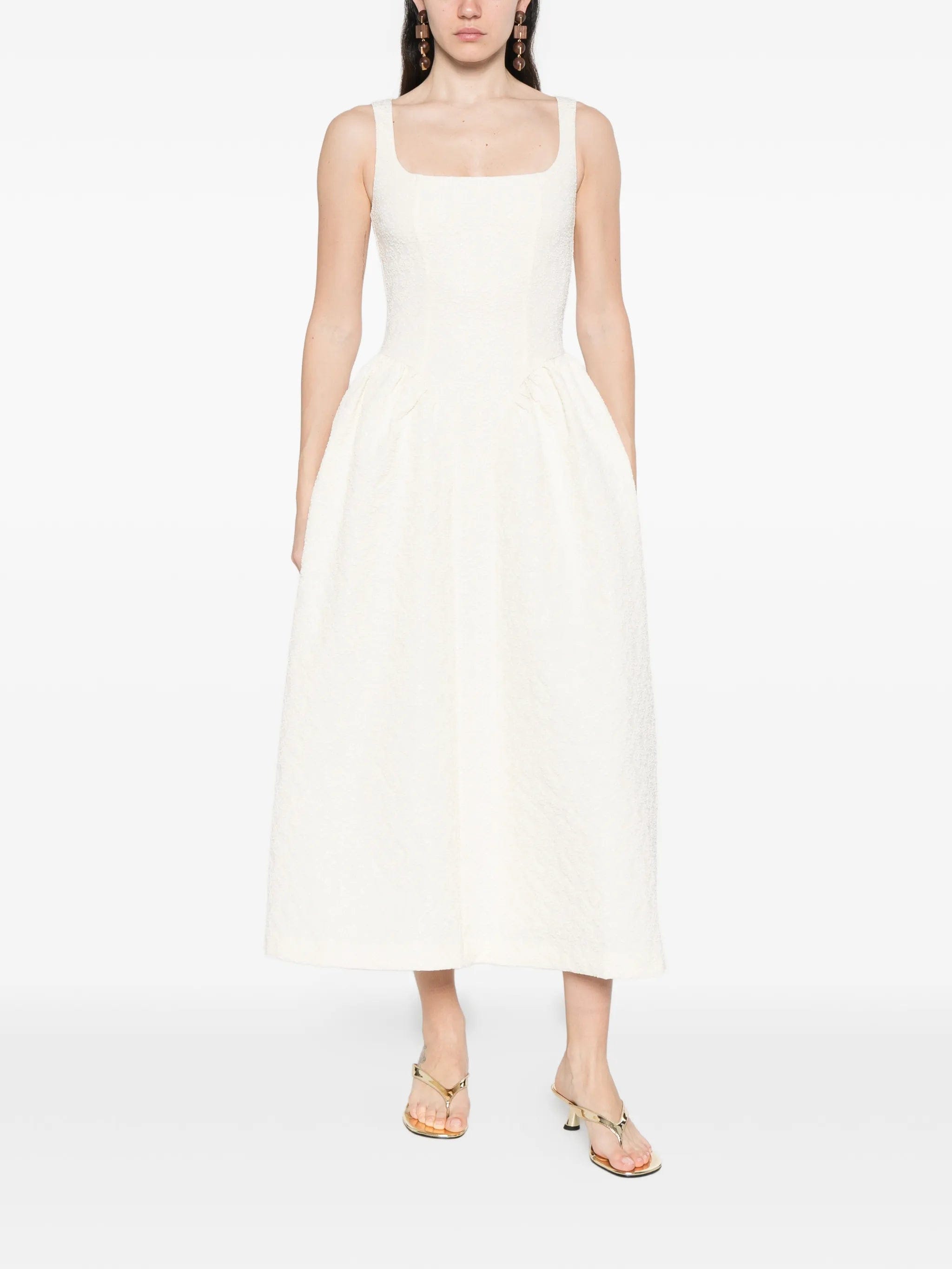 Rotate Birger Christensen Jacquard midi dress