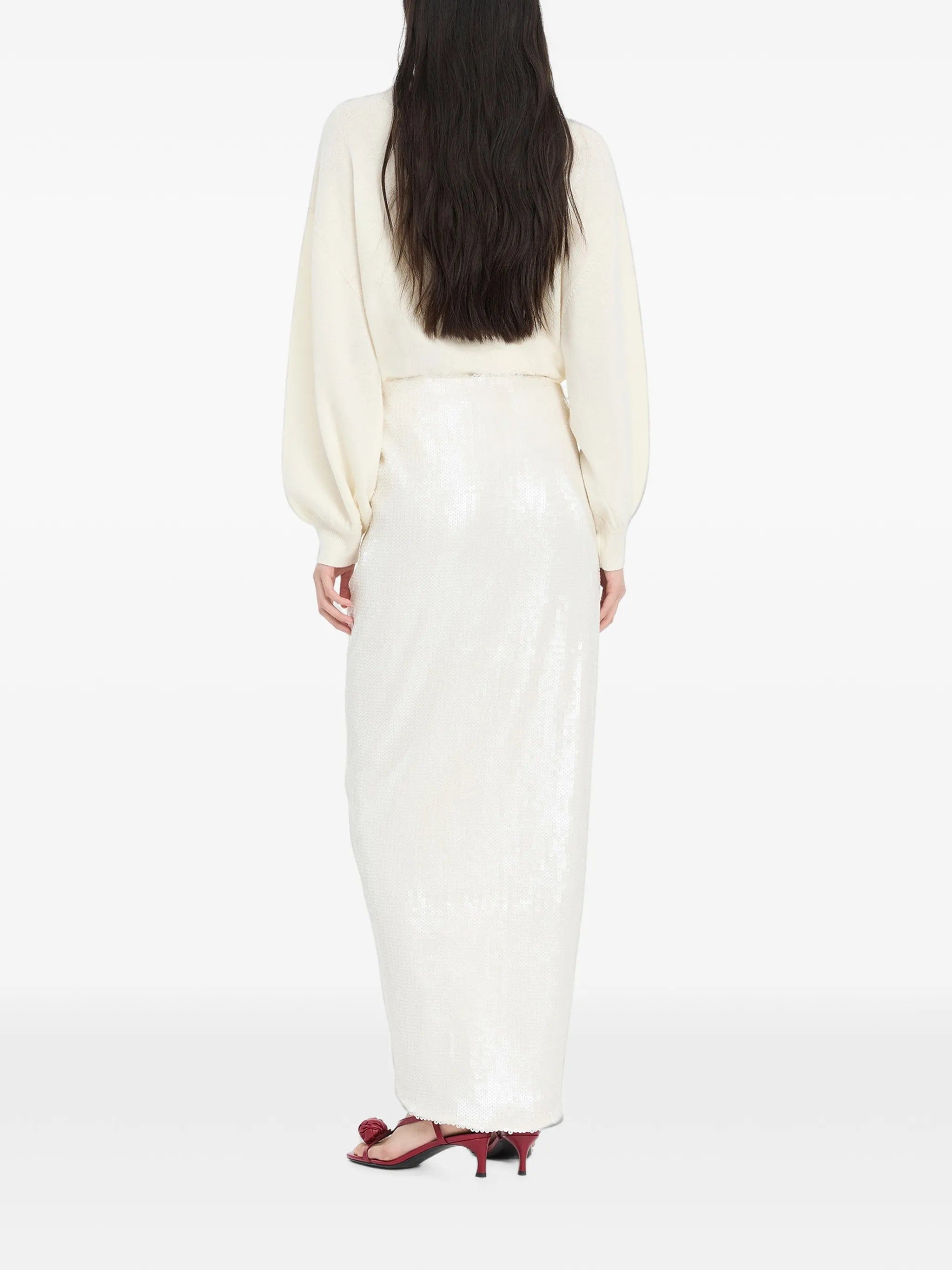 Rotate Birger Christensen sequins knot skirt