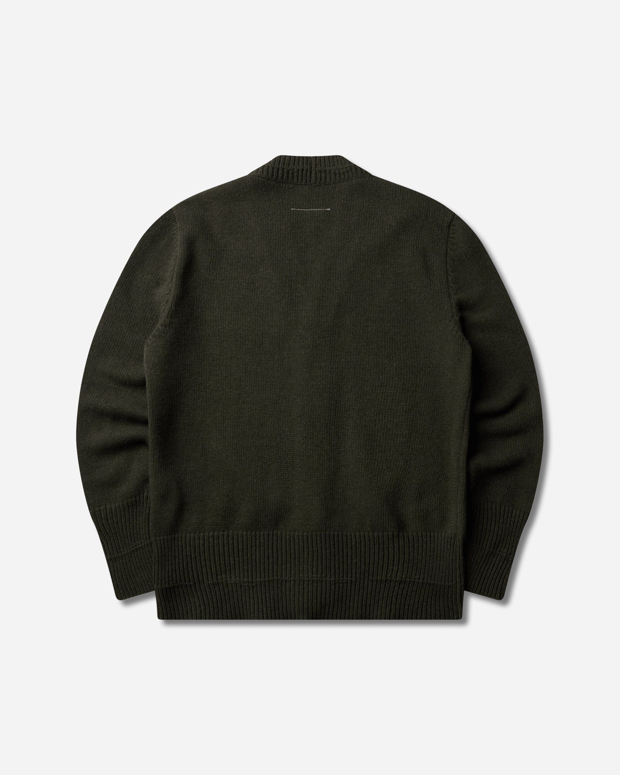 MM6 Maison Margiela Men's Wool V - Neck Cardigan Khaki