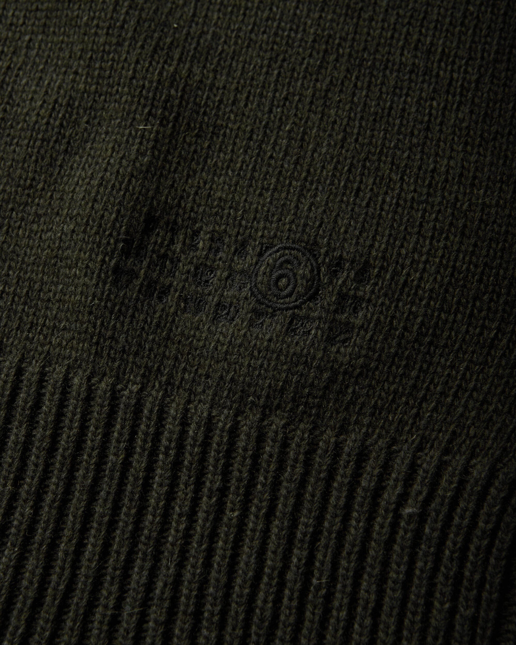 MM6 Maison Margiela Men's Wool V - Neck Cardigan Khaki