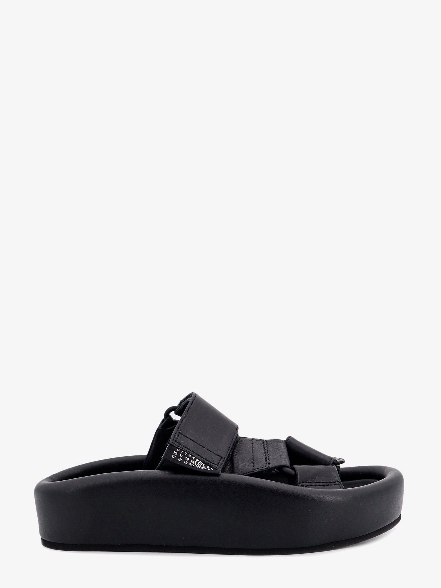 MM6 Maison Margiela Slip - on leather sandals with maxi plateau