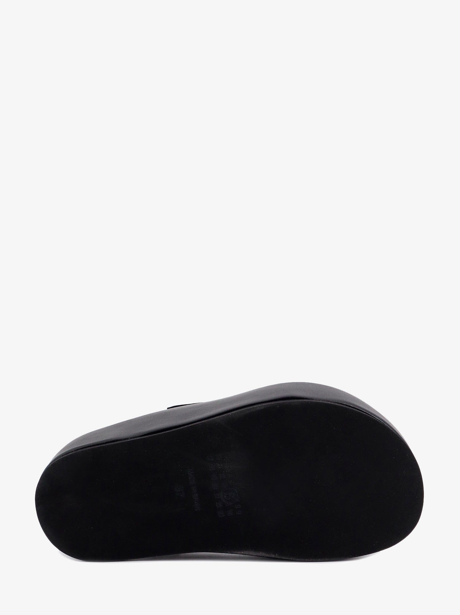 MM6 Maison Margiela Slip - on leather sandals with maxi plateau