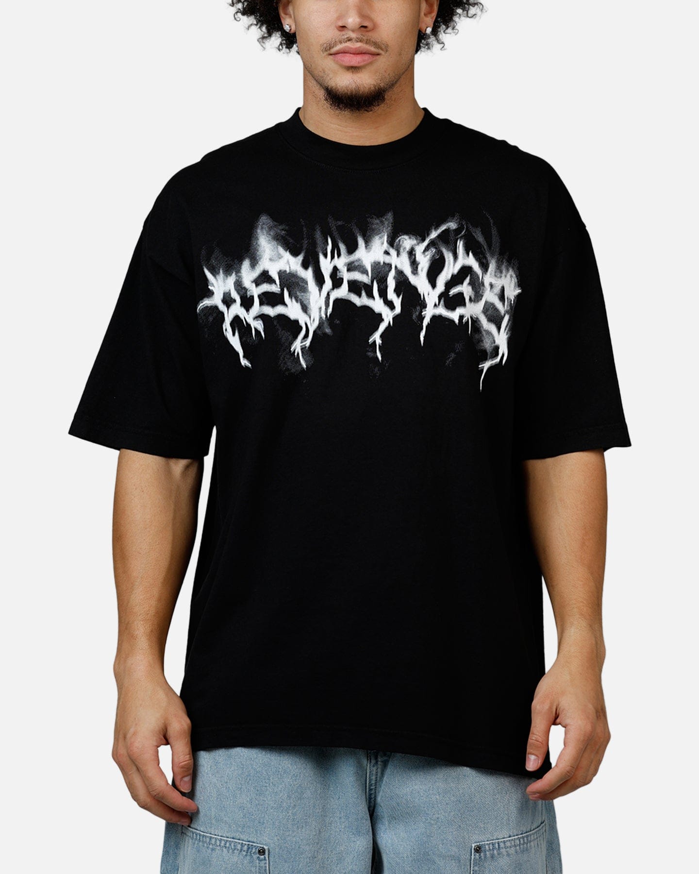 Revenge Smoke Lightning T - Shirt Black