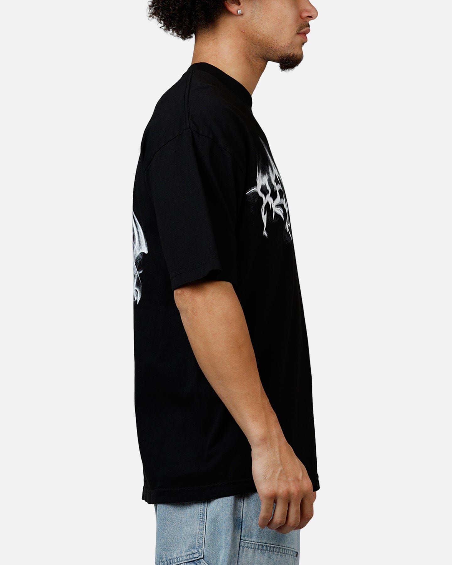 Revenge Smoke Lightning T - Shirt Black