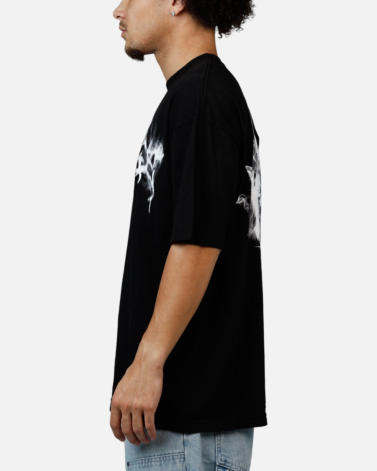 Revenge Smoke Lightning T - Shirt Black