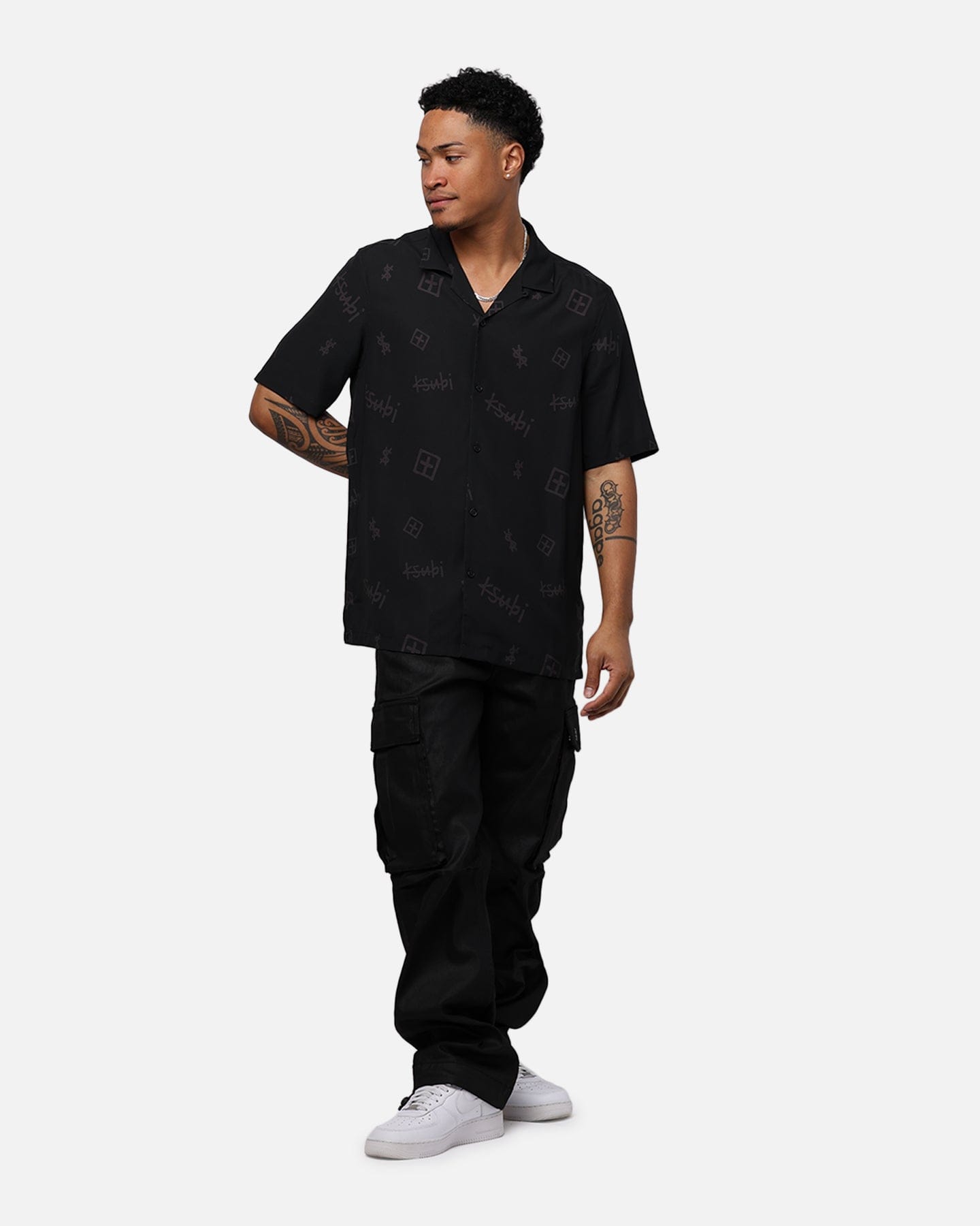 Ksubi Box Resort Short Sleeve Shirt Black