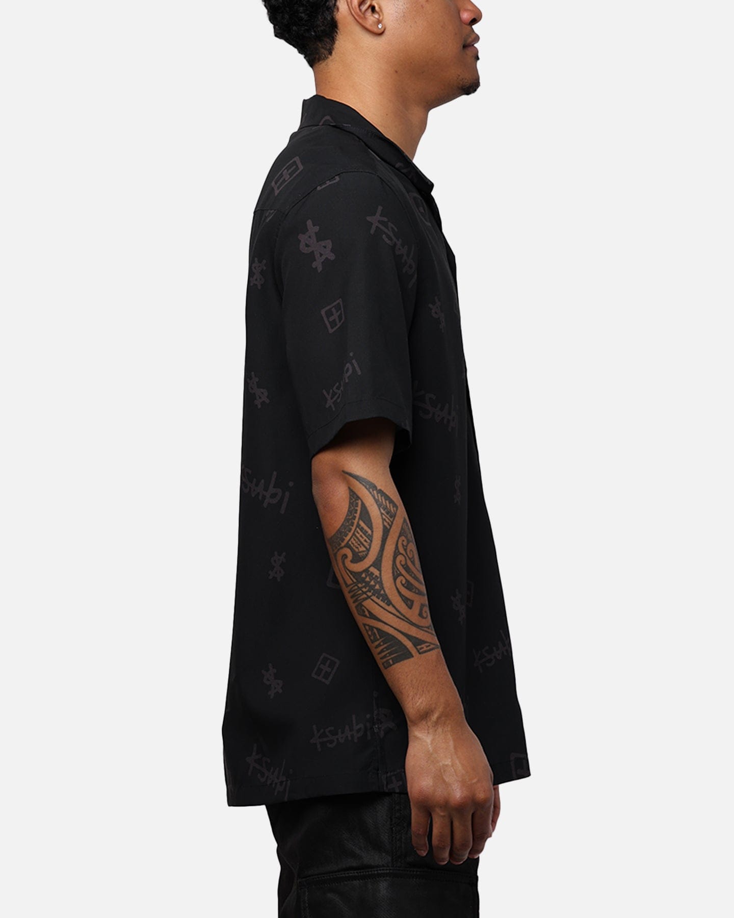 Ksubi Box Resort Short Sleeve Shirt Black