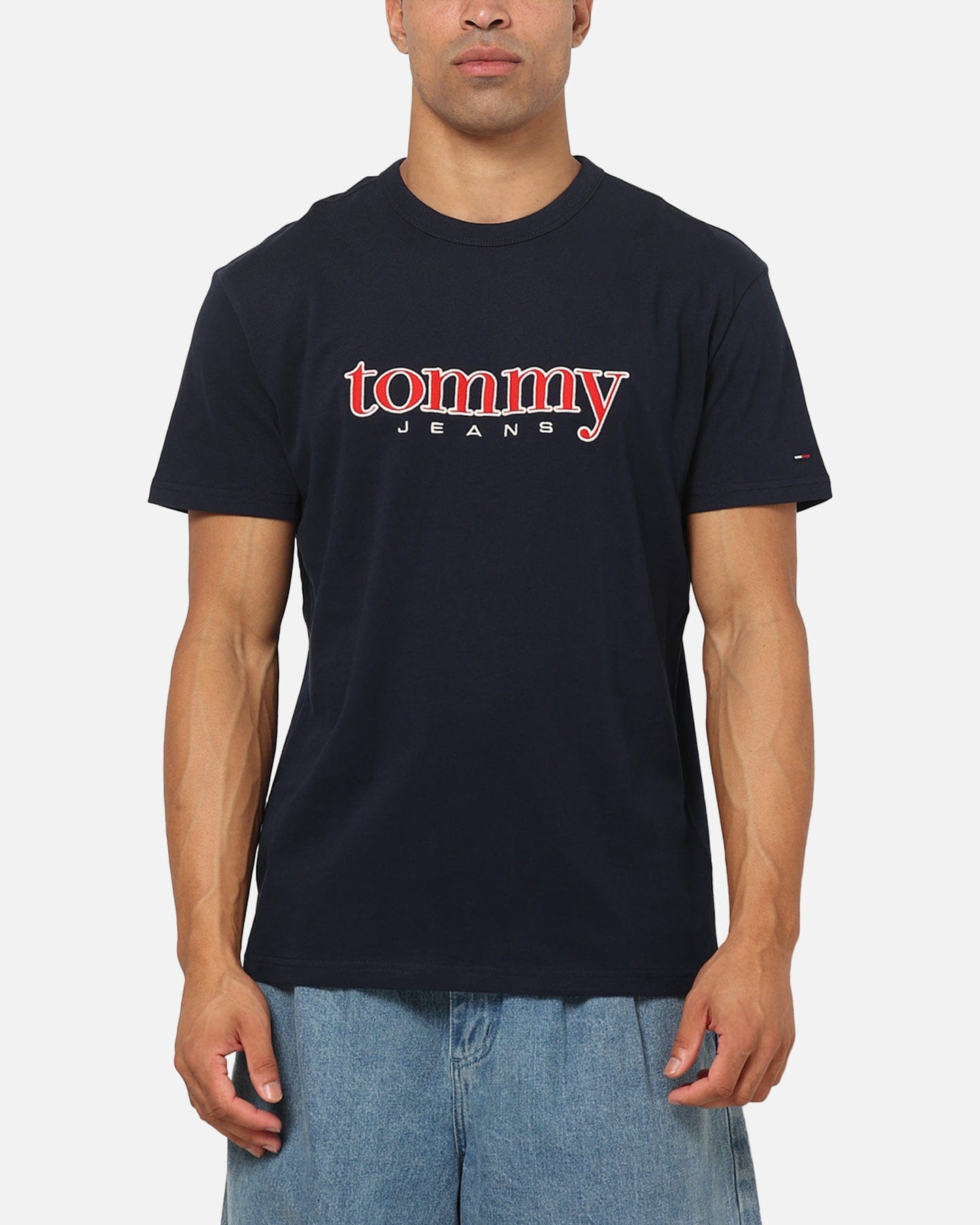 Tommy Jeans Appliq Graphic T - Shirt Navy
