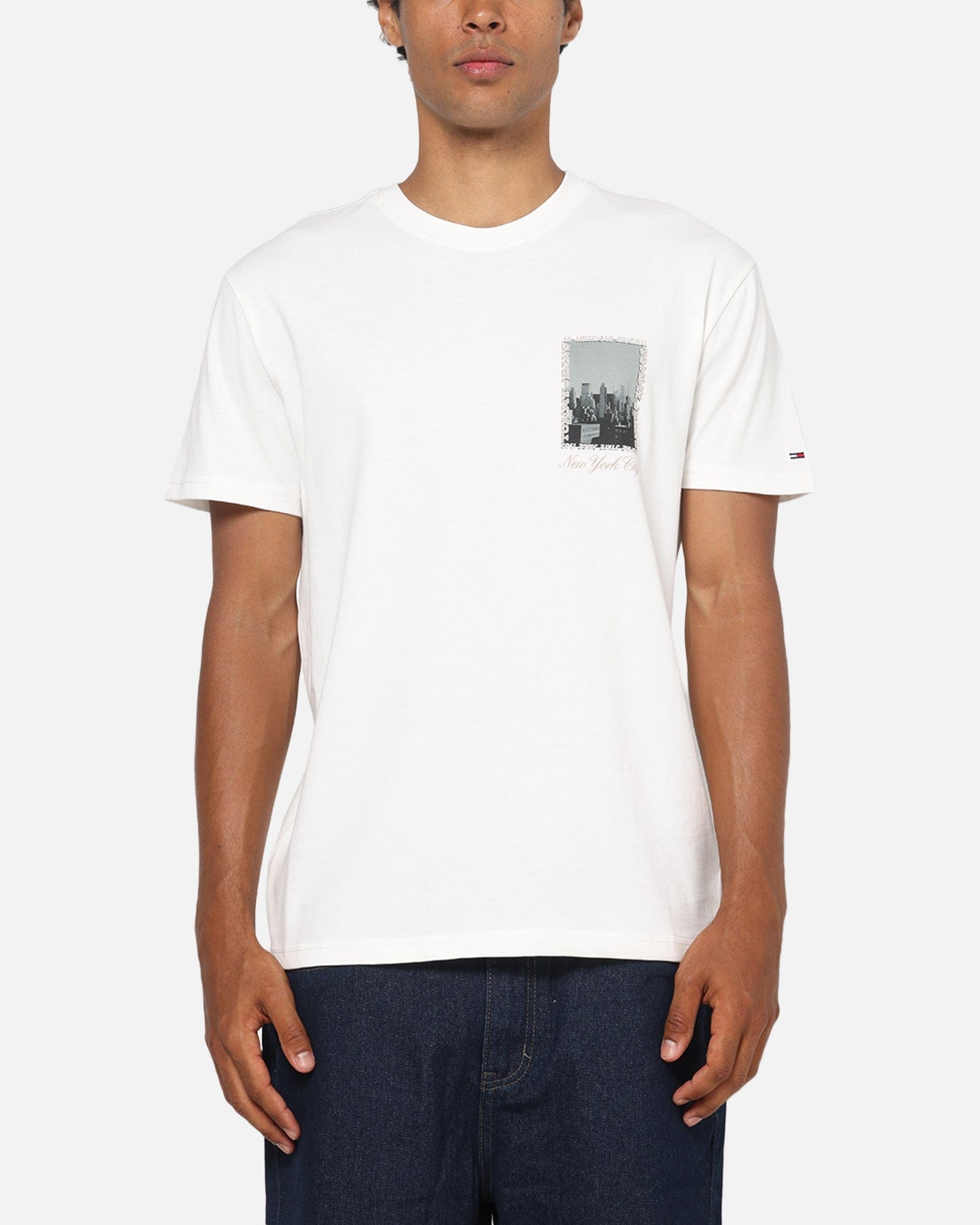 Tommy Jeans Regular Photo T - Shirt Ecru