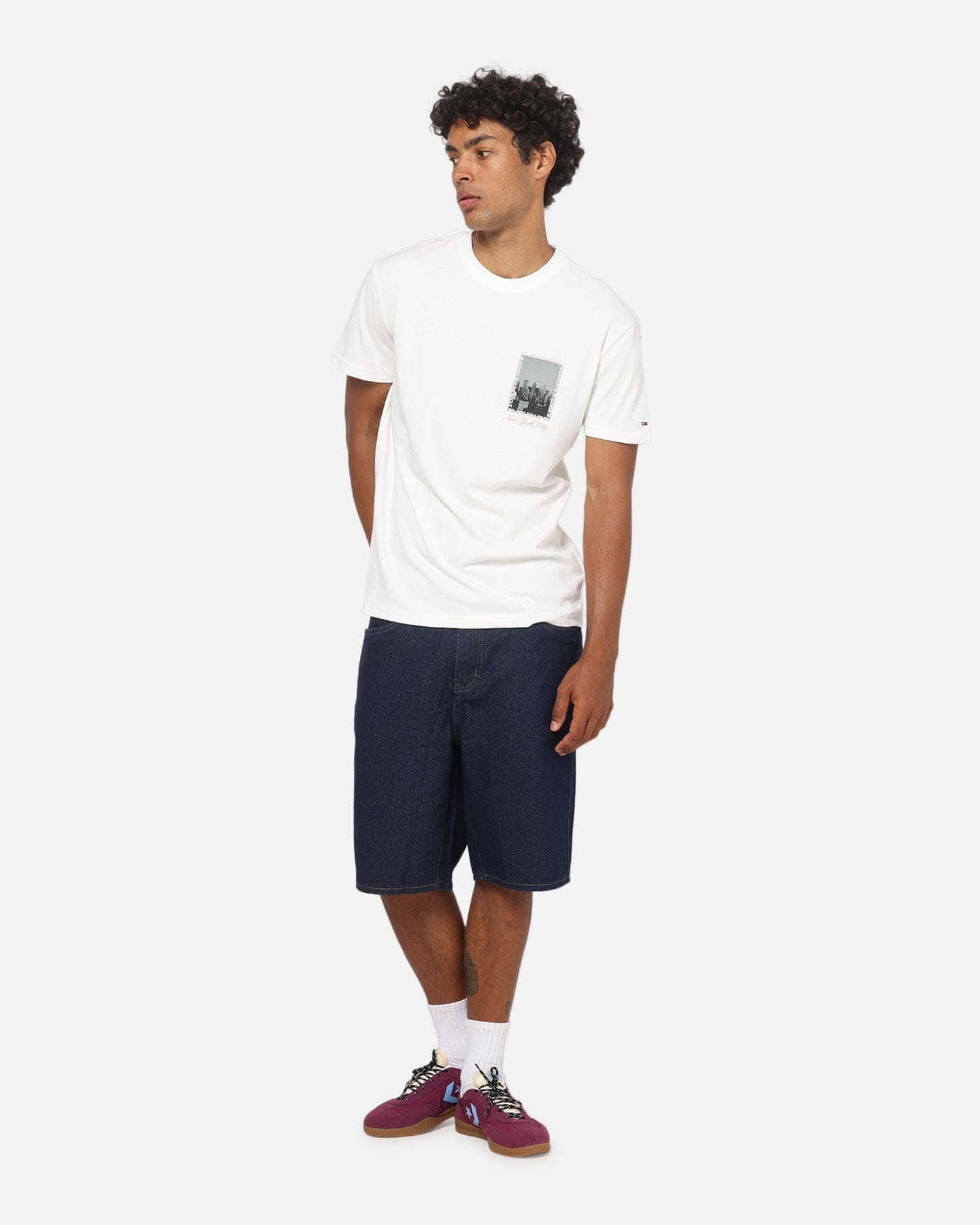 Tommy Jeans Regular Photo T - Shirt Ecru