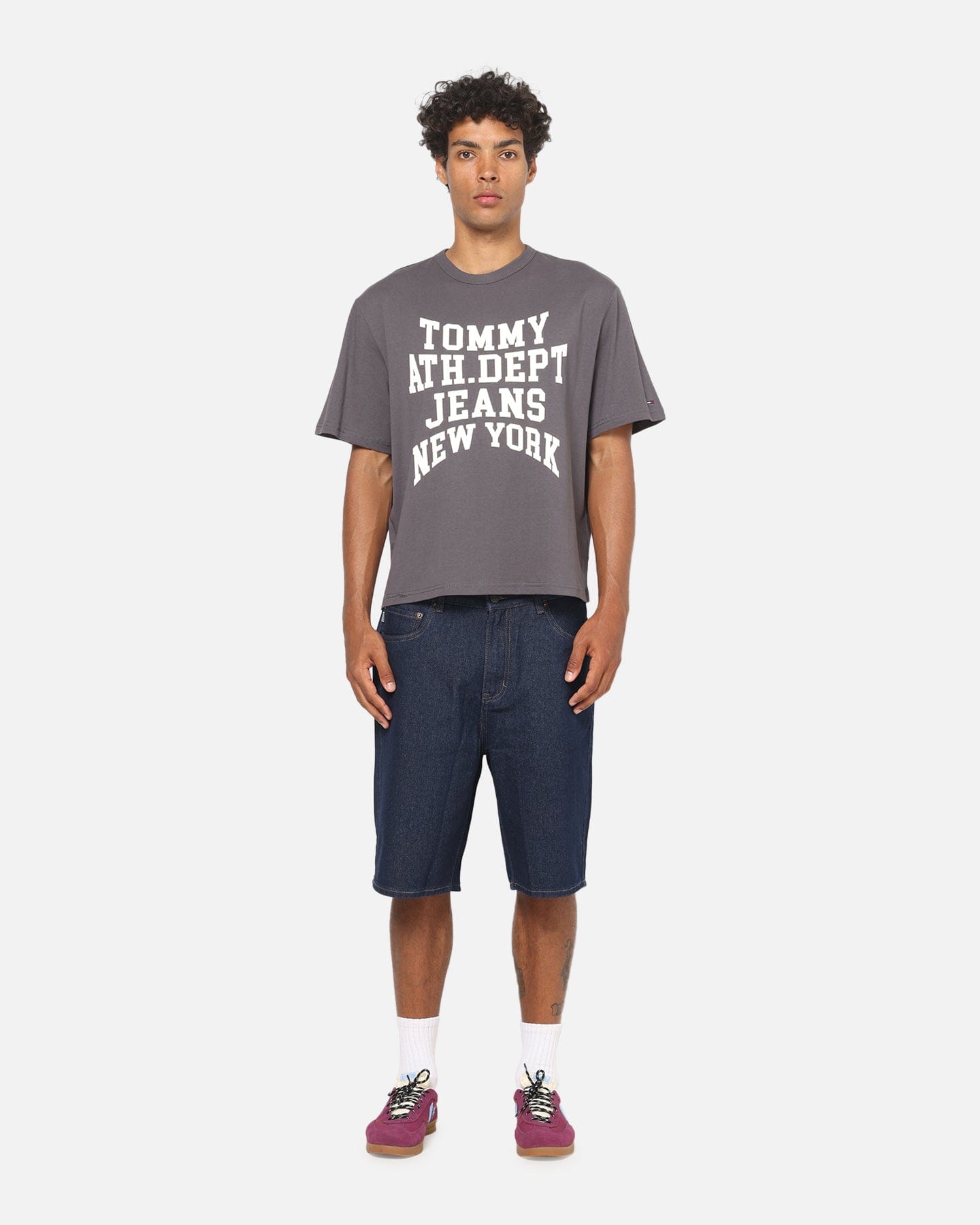Tommy Jeans Archive Athletic Dept T - Shirt Washed Black
