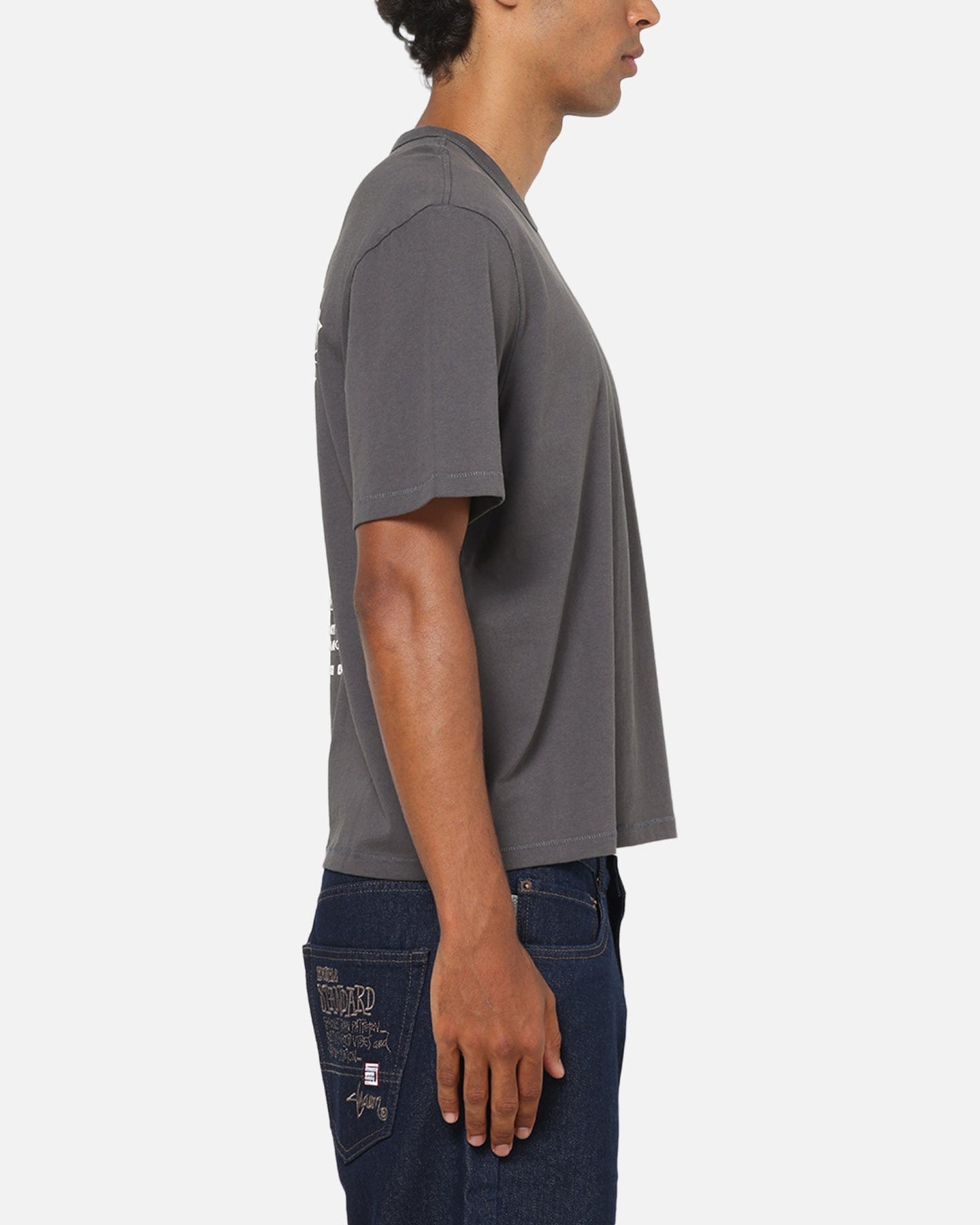 Tommy Jeans Arch Western Backprint T - Shirt Washed Black