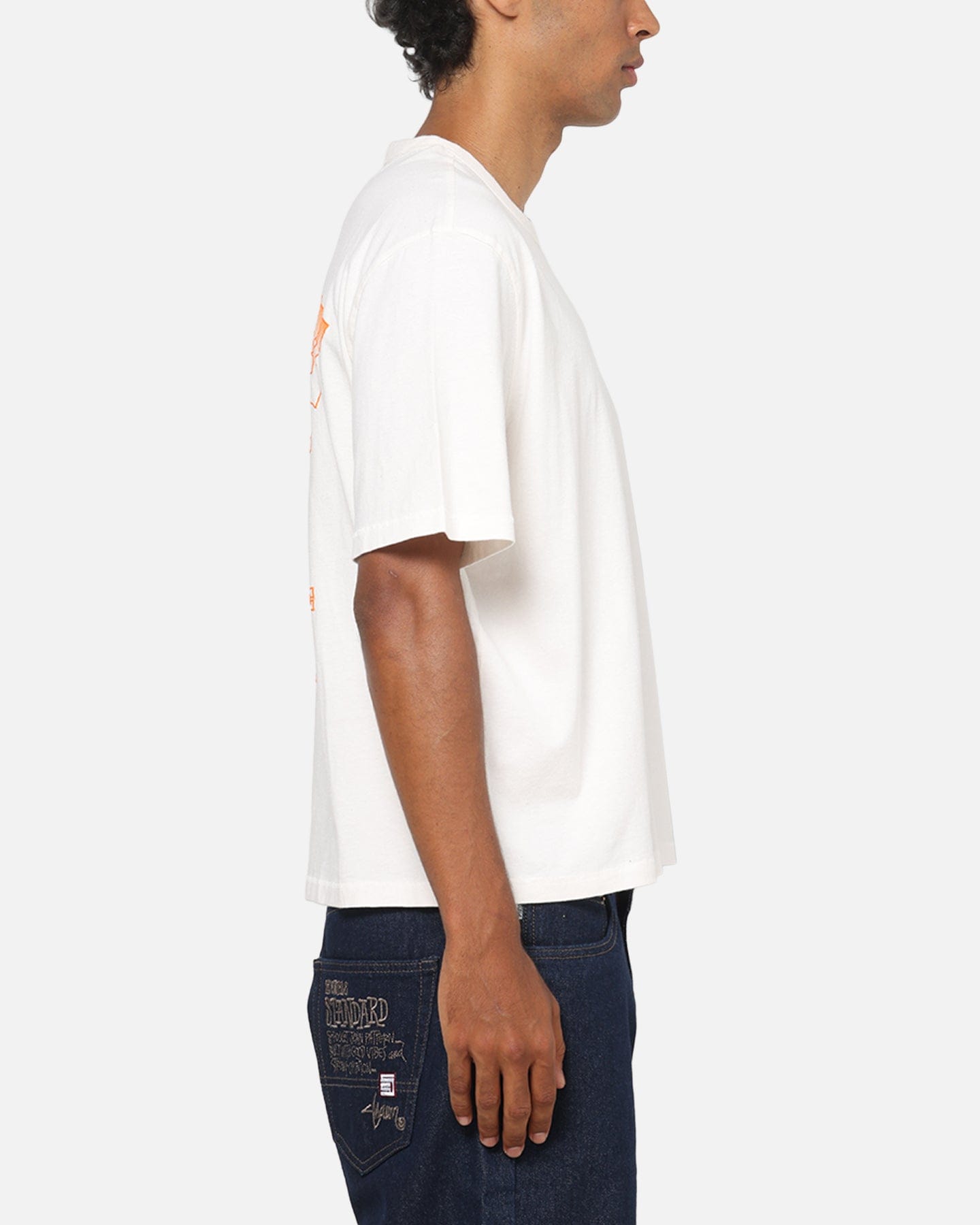 Tommy Jeans Arch Western Backprint T - Shirt Ancient White