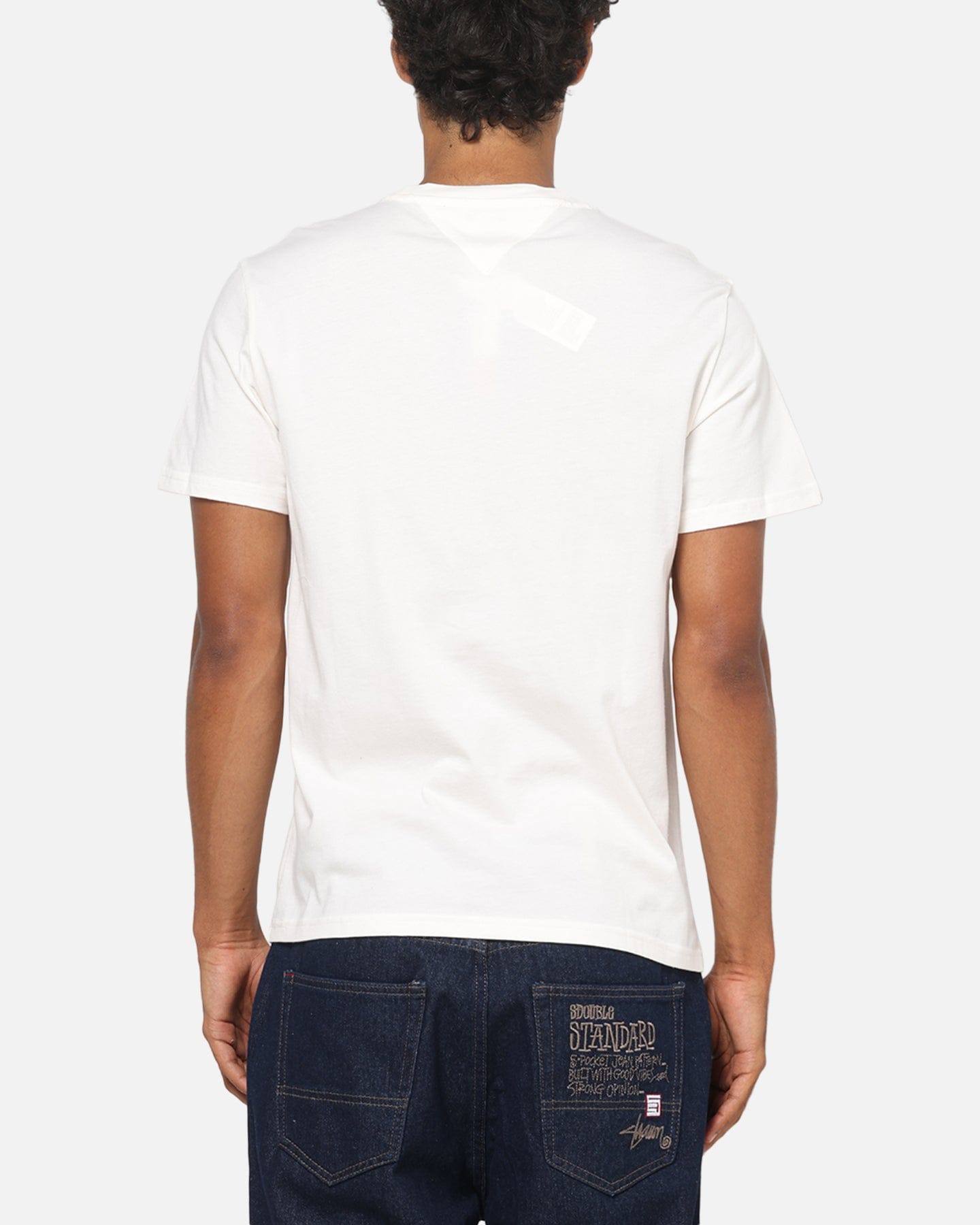 Tommy Jeans Slim RWB Flag T - Shirt Ancient White
