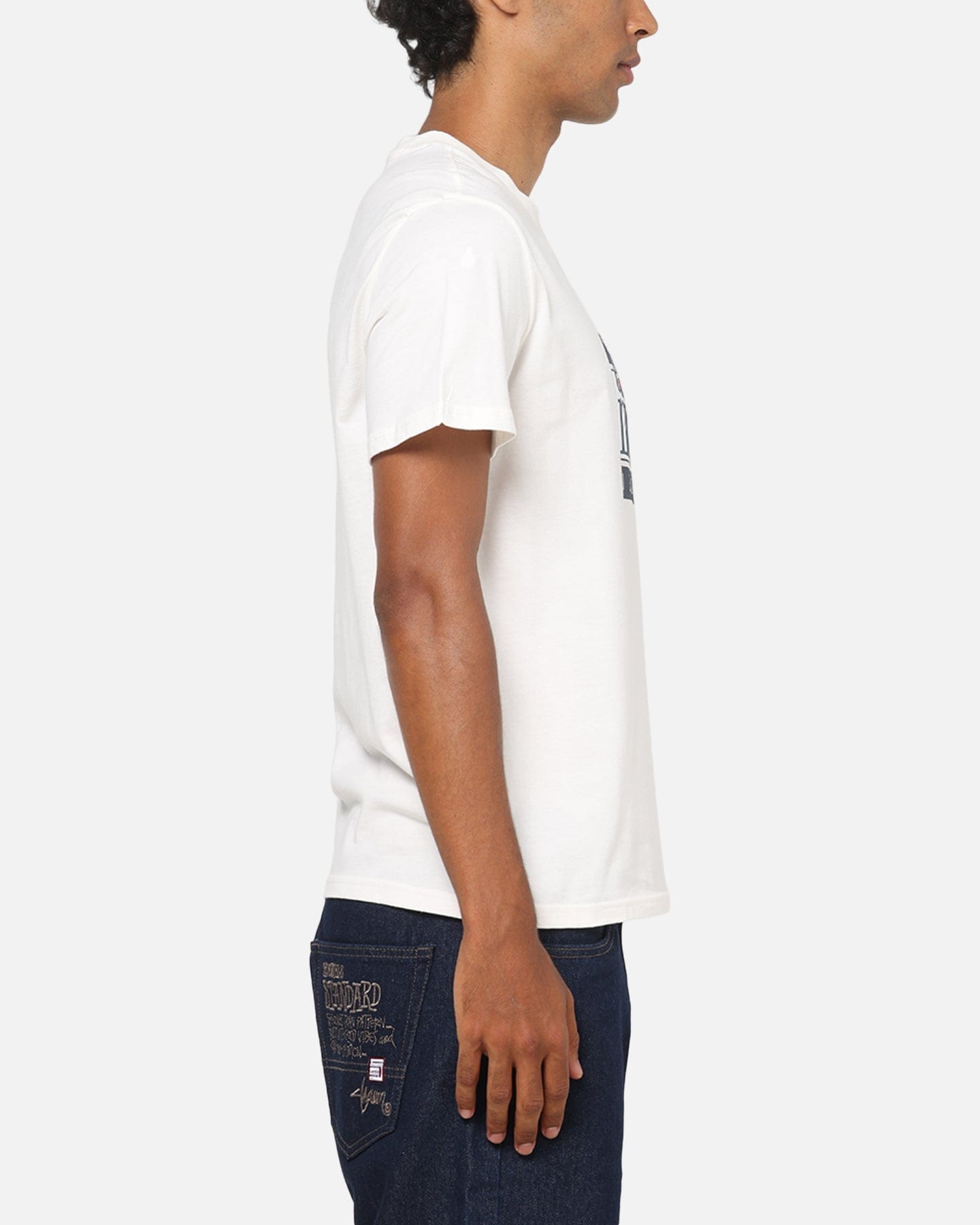 Tommy Jeans Slim RWB Flag T - Shirt Ancient White