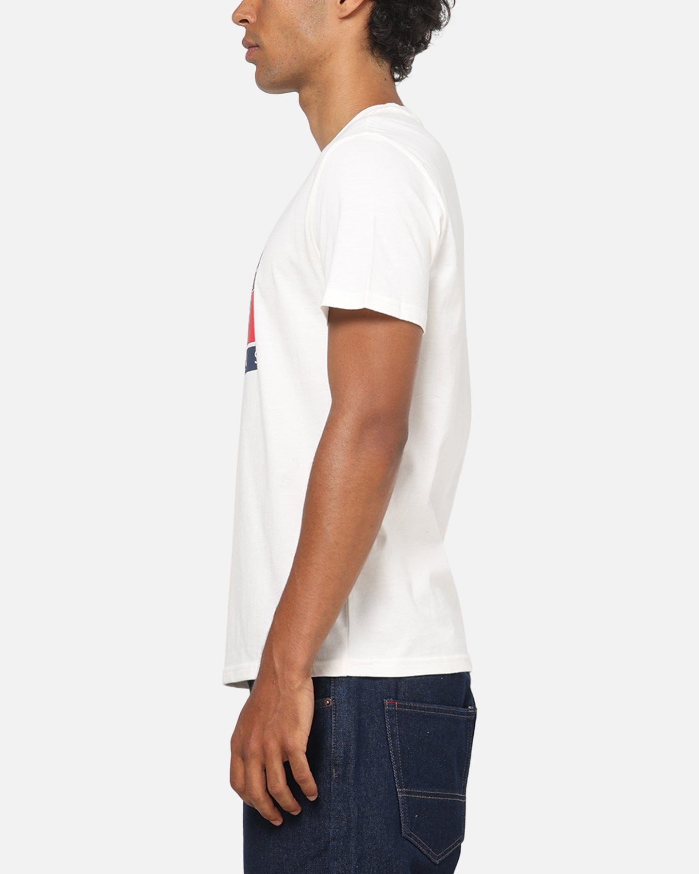 Tommy Jeans Slim RWB Flag T - Shirt Ancient White