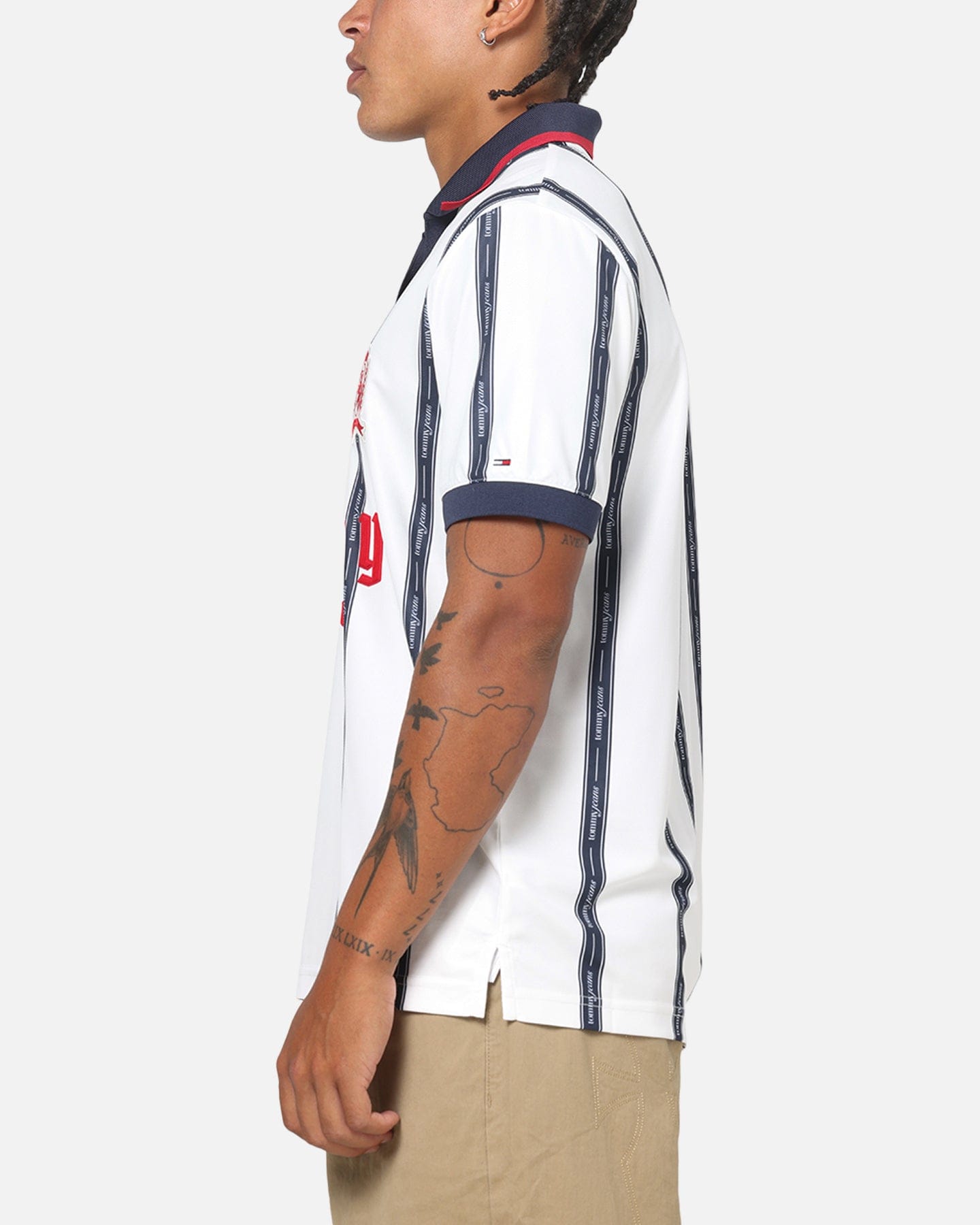 Tommy Jeans Sports Polo T - Shirt Ecru