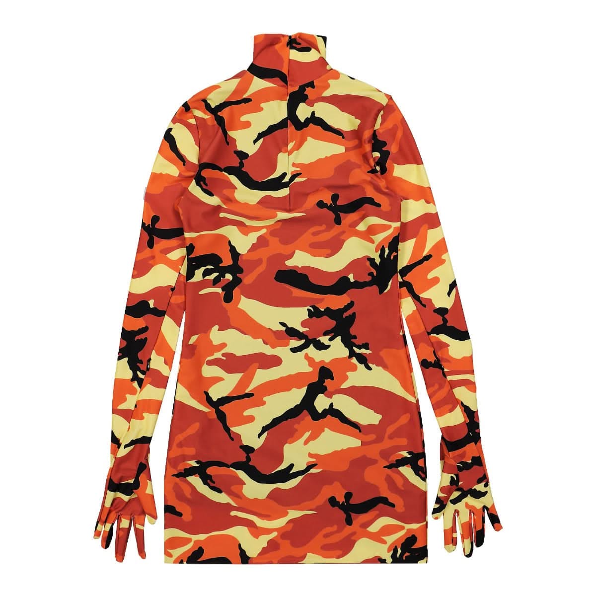 Vetements Camo Styling Dress With Gloves
