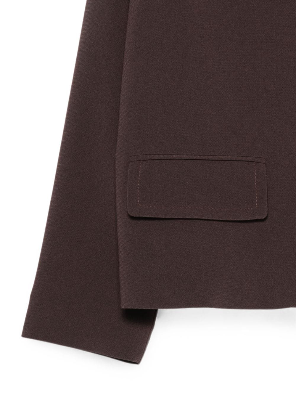 Alberto Biani Button - Front Wool Jacket — Brown