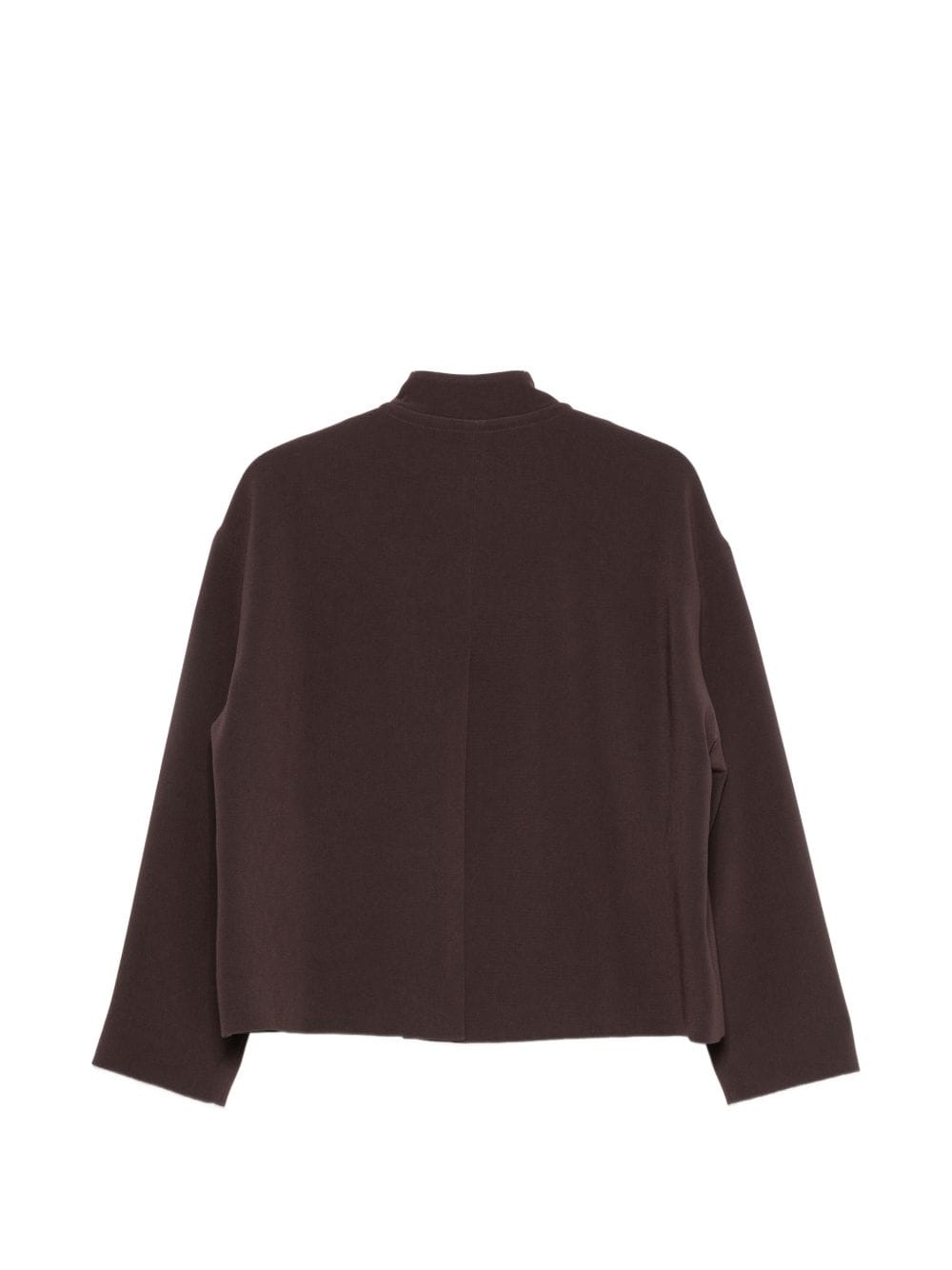 Alberto Biani Button - Front Wool Jacket — Brown