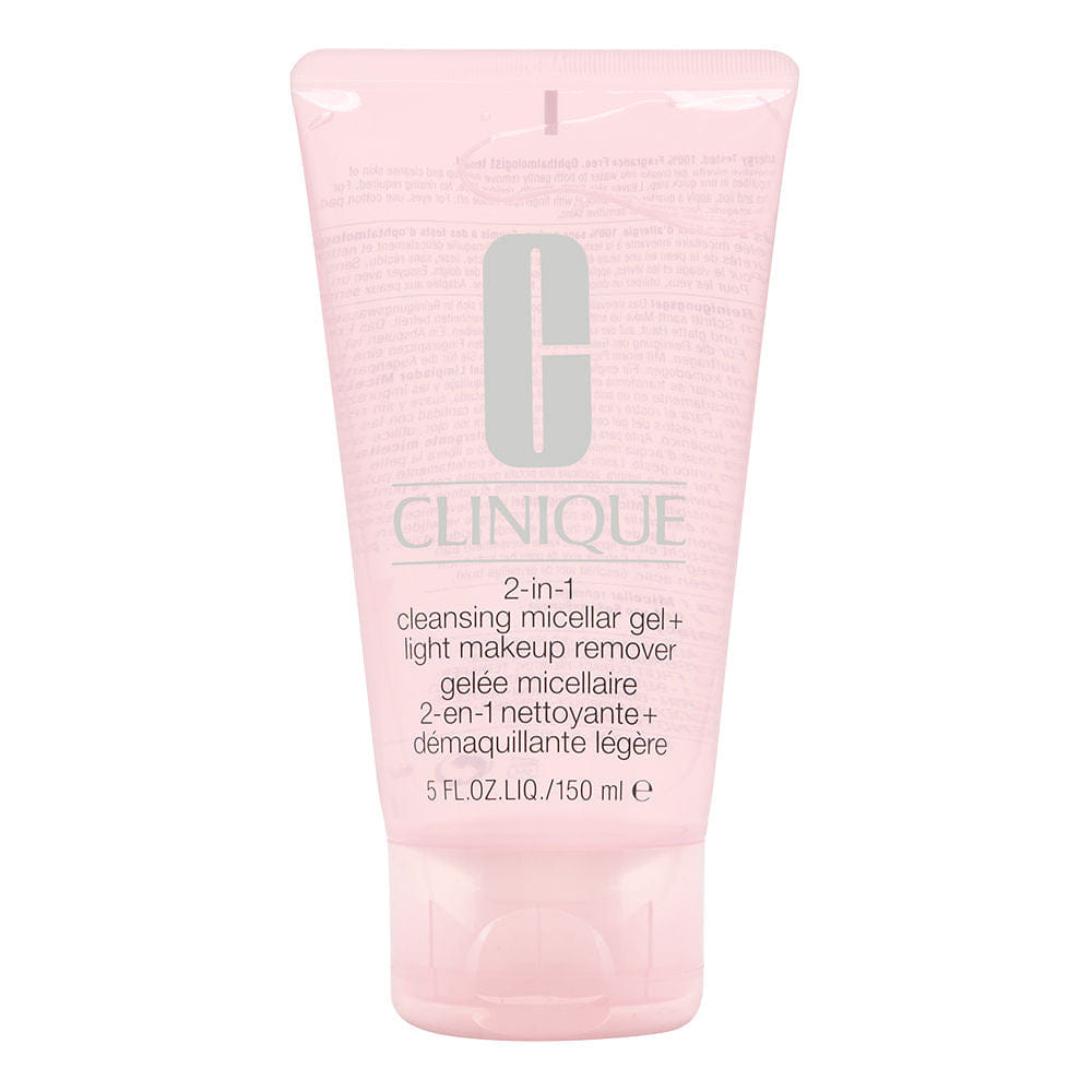 Clinique 2 - in - 1 Cleansing Micellar Gel + Light Makeup Remover 150 ml/5 oz