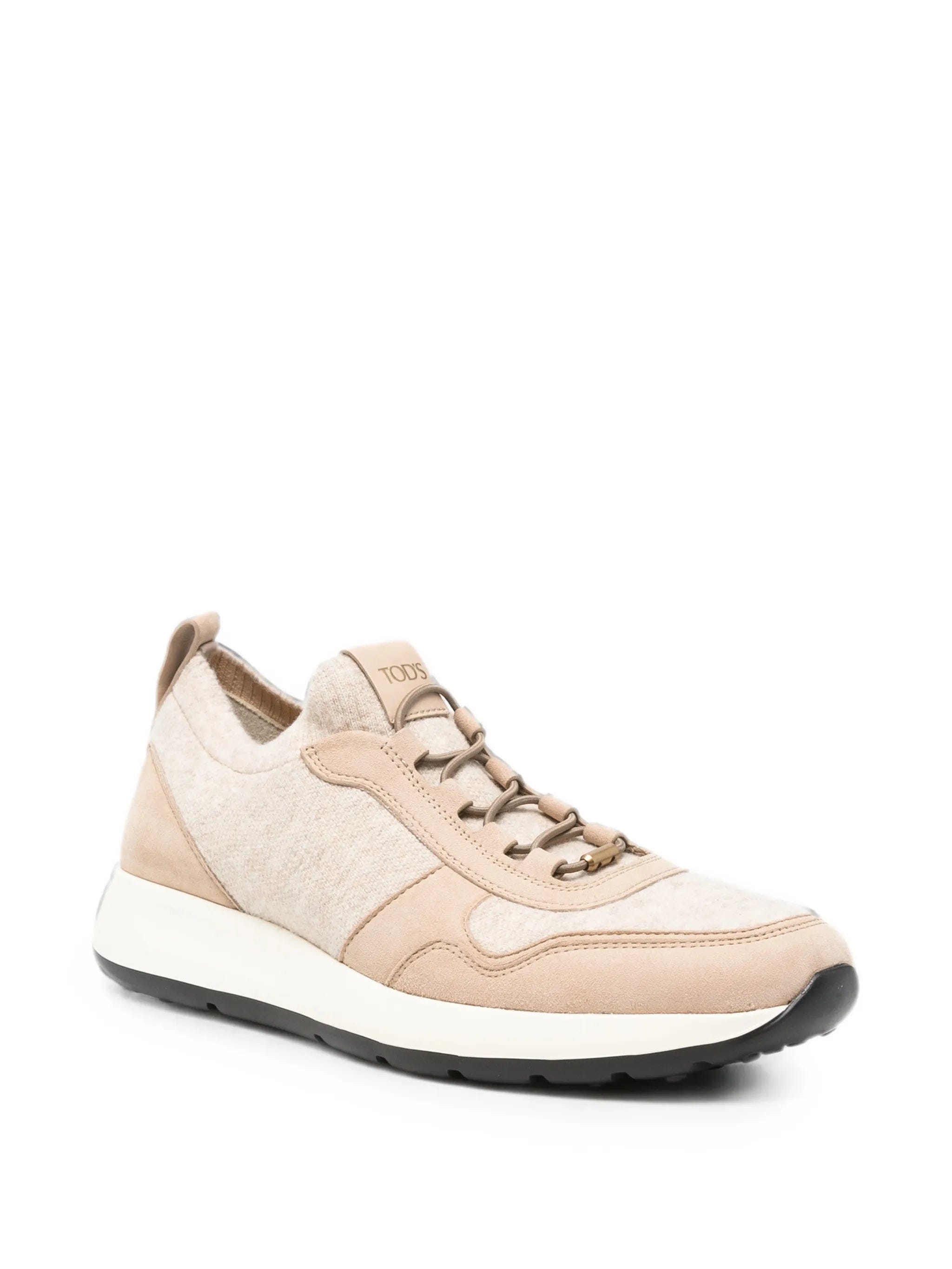 Tod's Red Dot socks sneakers in knit and suede
