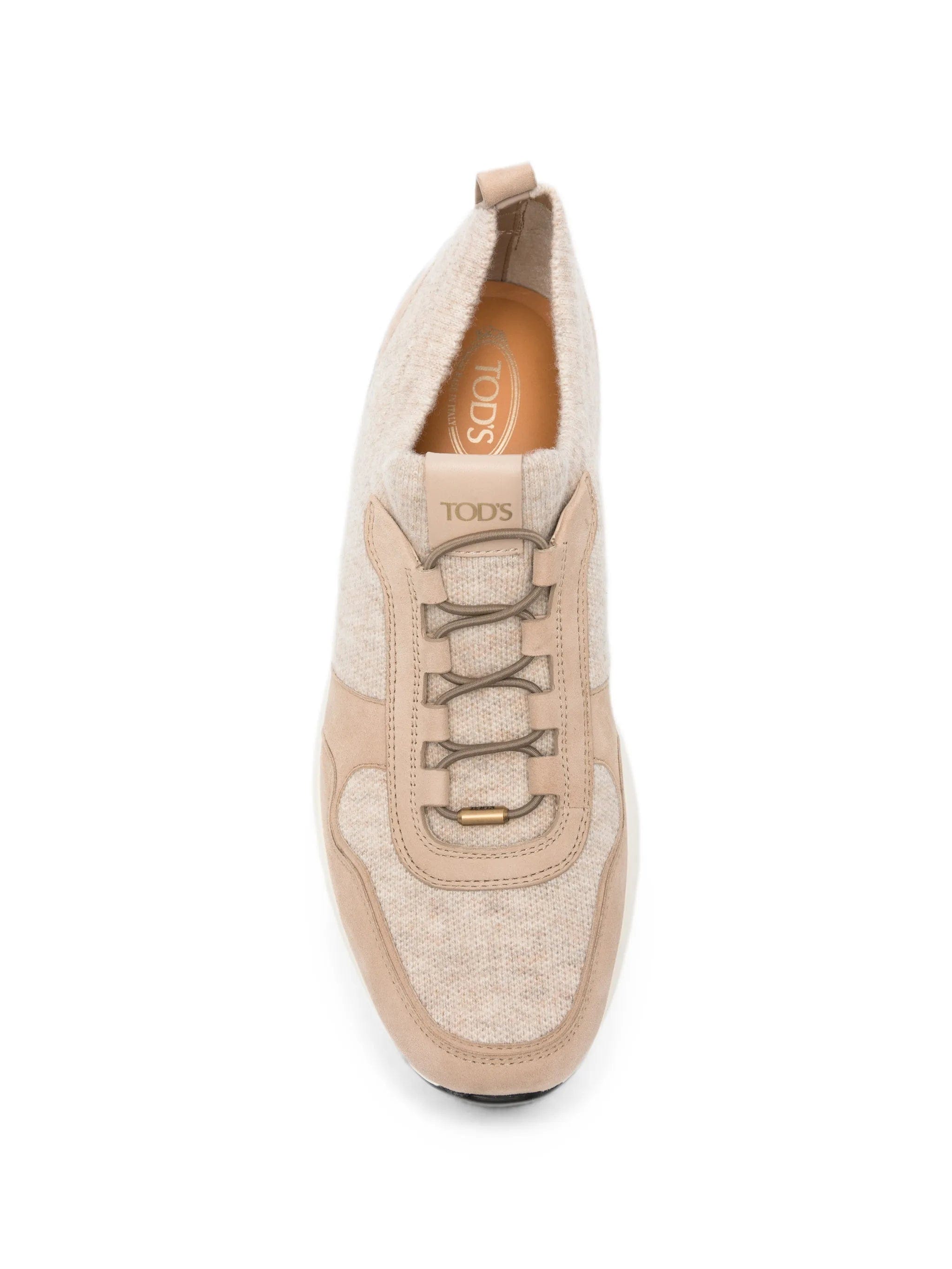 Tod's Red Dot socks sneakers in knit and suede