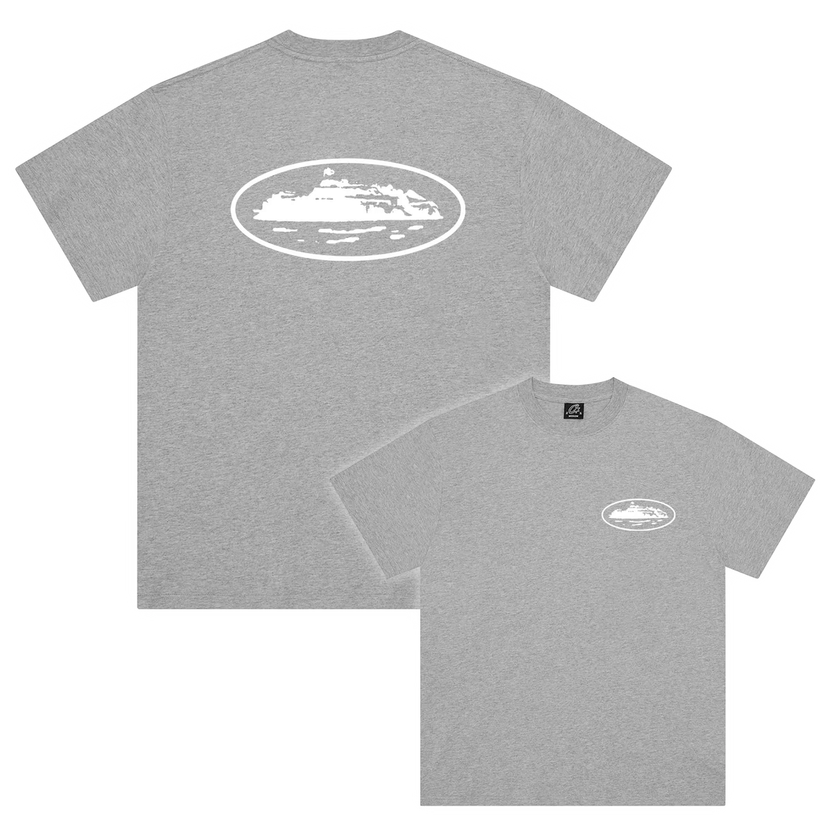 Corteiz OG Island T-Shirt Heather Grey