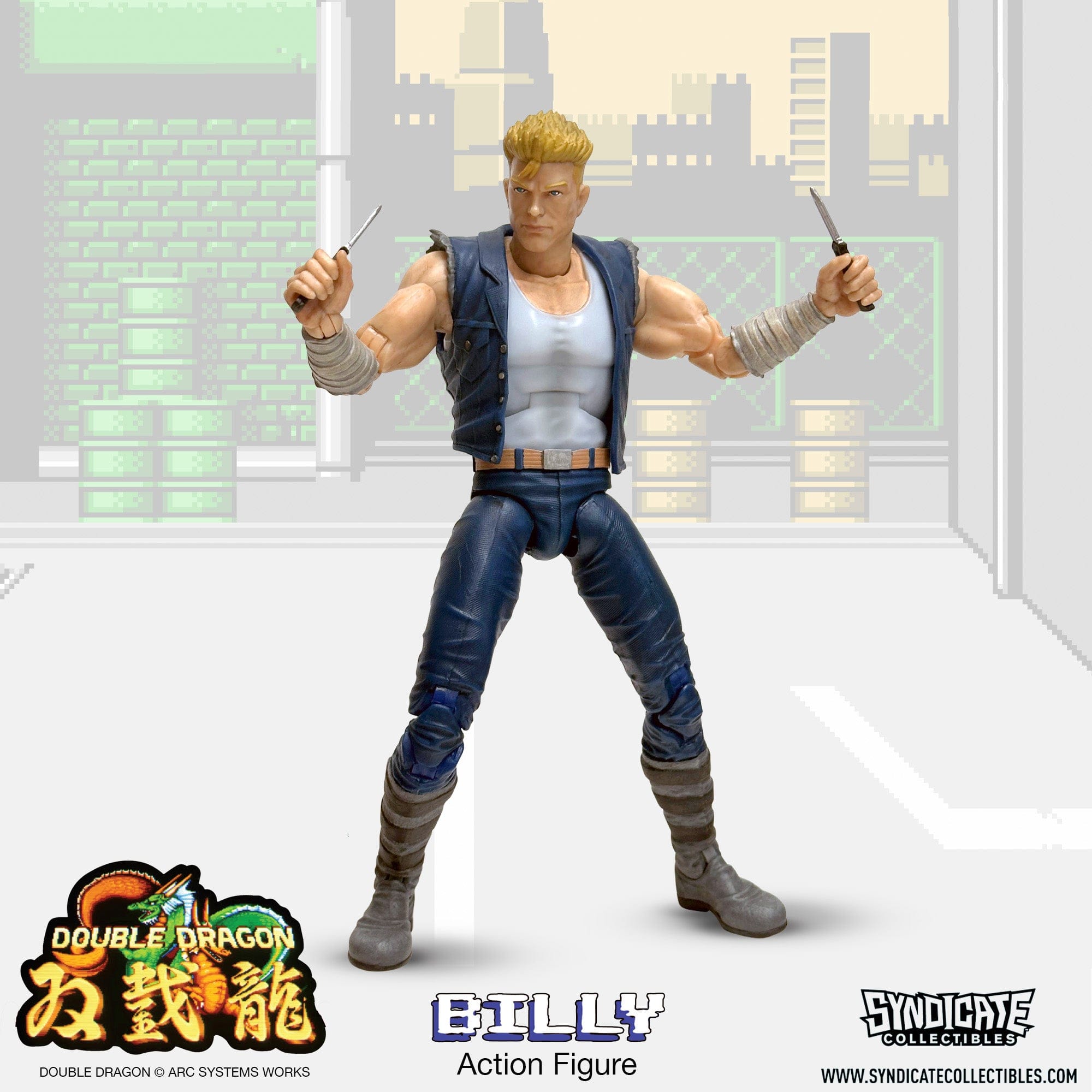 Syndicate Collectibles Double Dragon Billy Lee Action Figure