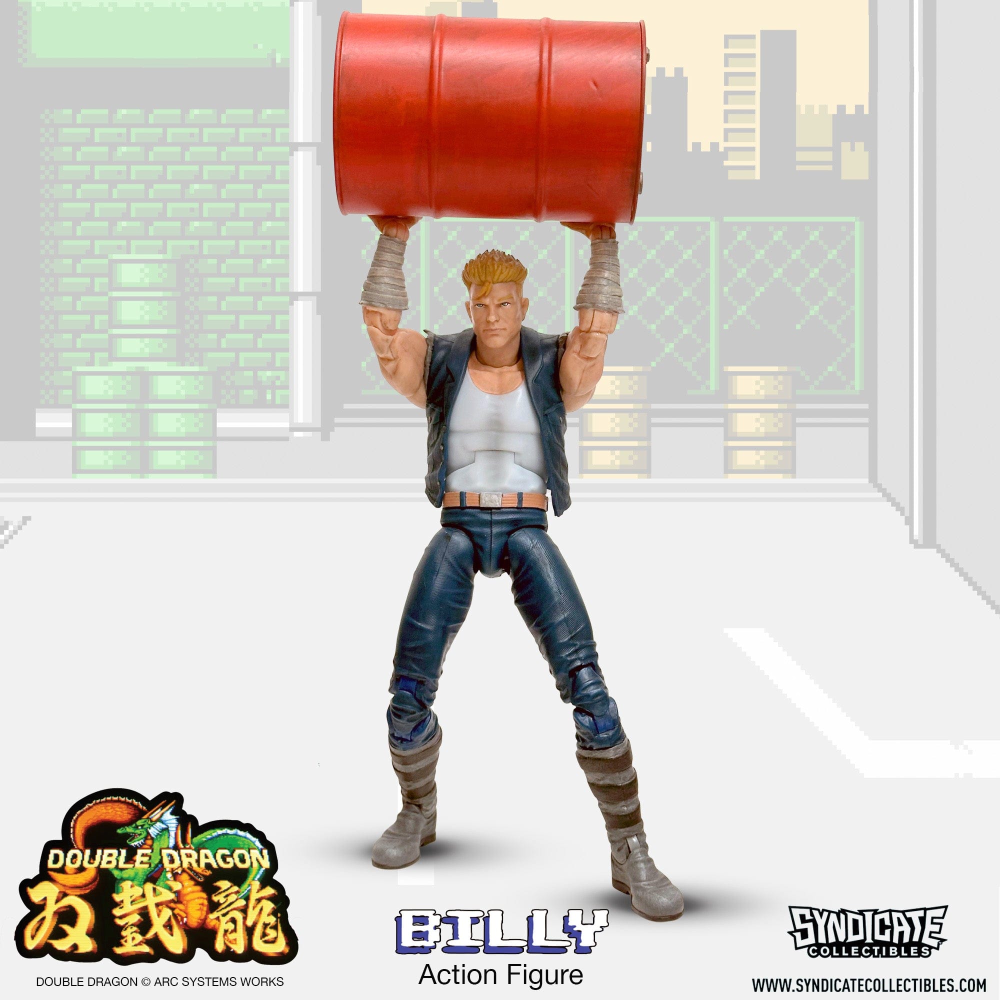 Syndicate Collectibles Double Dragon Billy Lee Action Figure