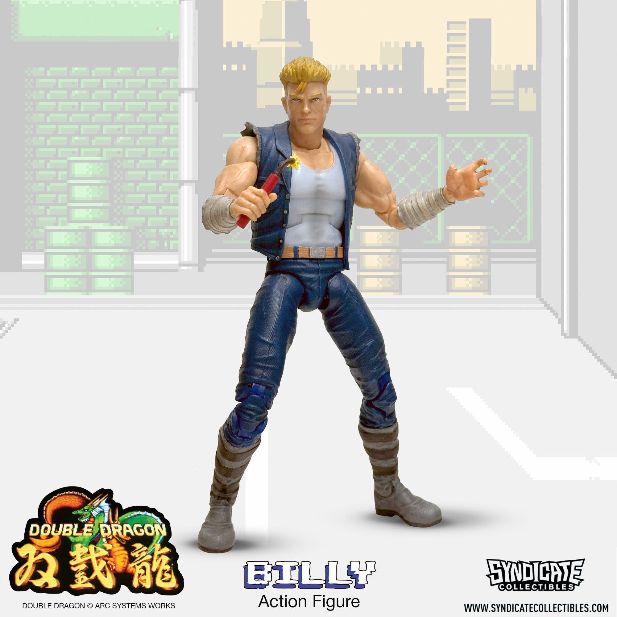 Syndicate Collectibles Double Dragon Billy Lee Action Figure