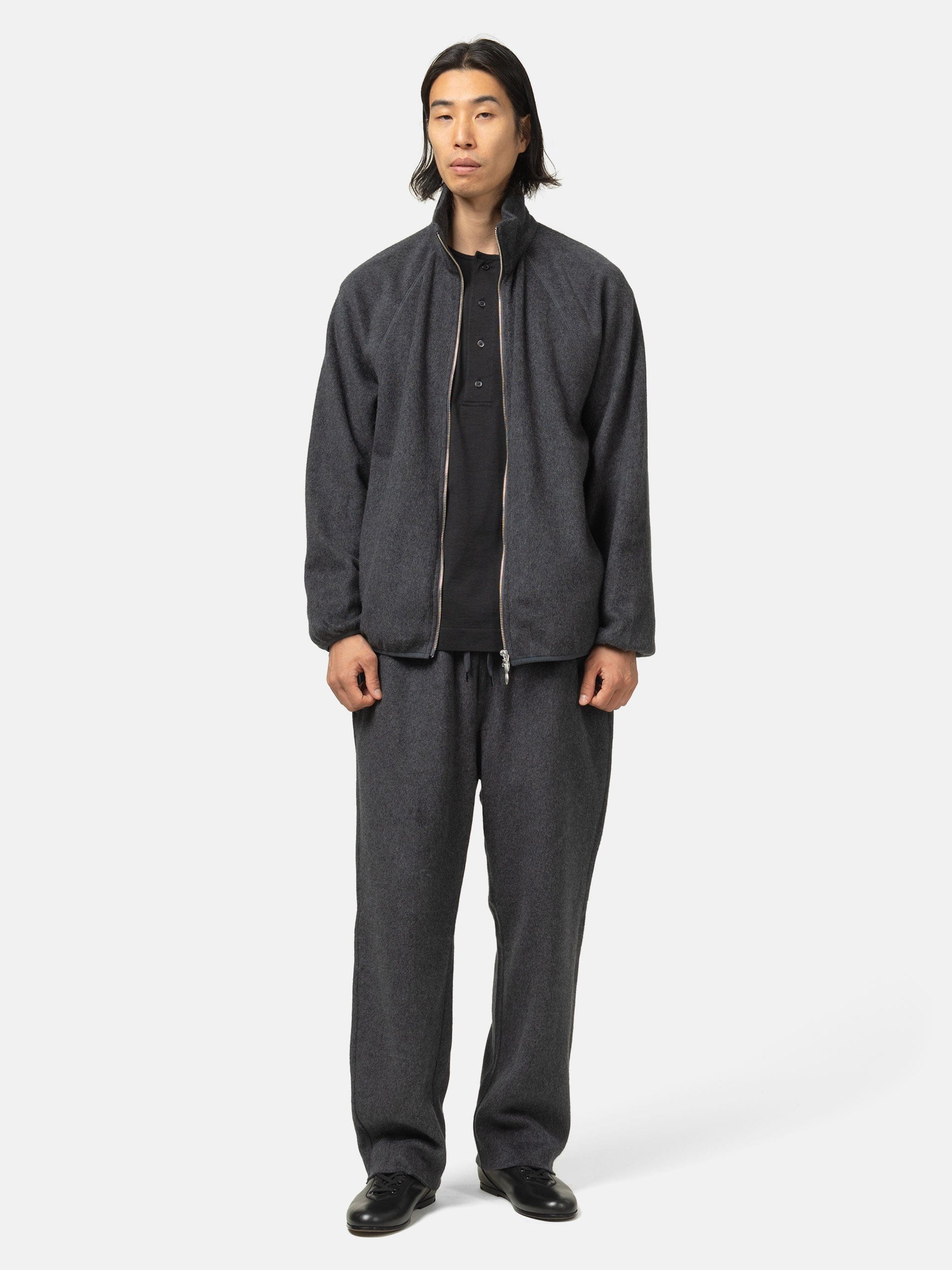 Batoner Silk Fleece Blouson Charcoal